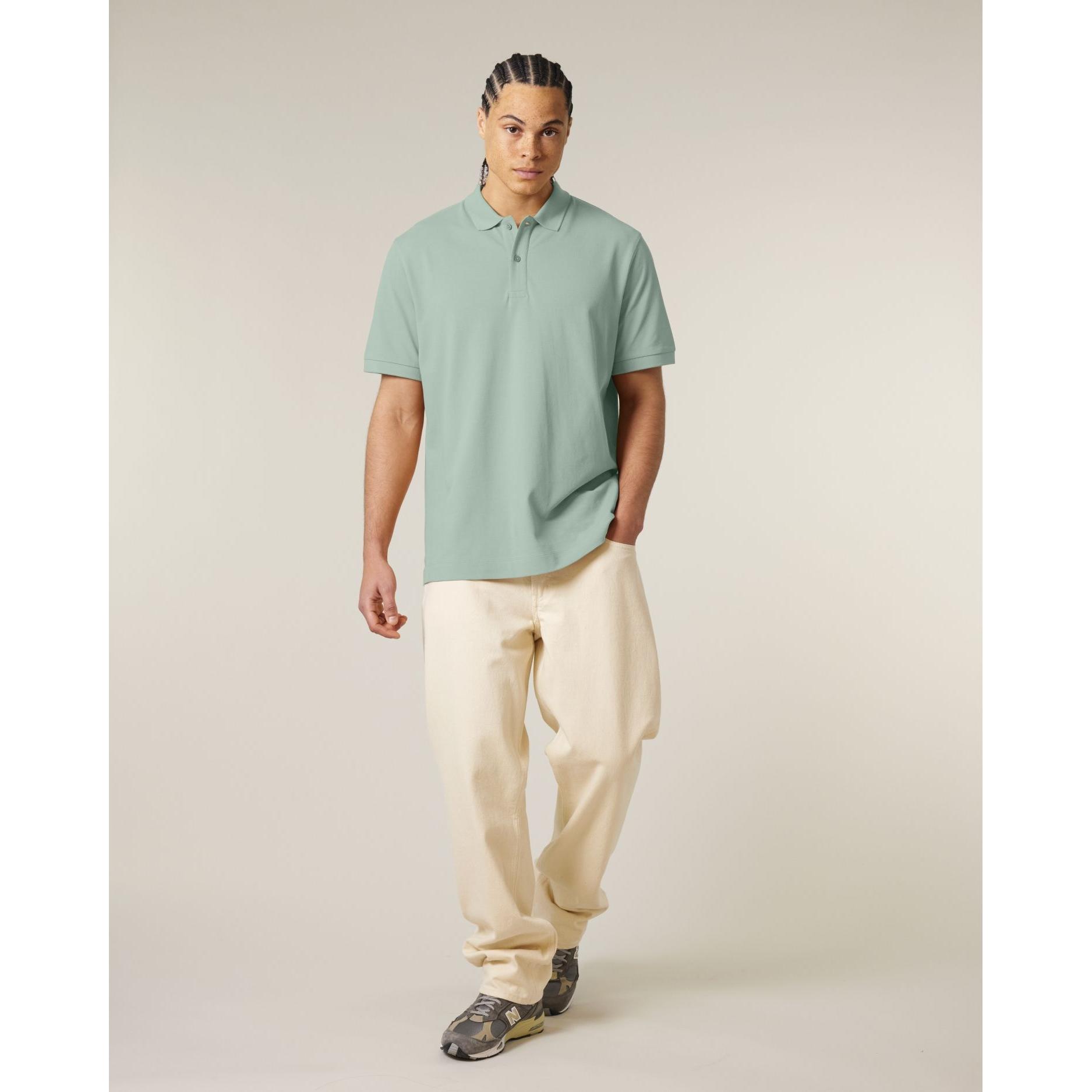 Tricou polo unisex Prepster 2.0 Aloe S