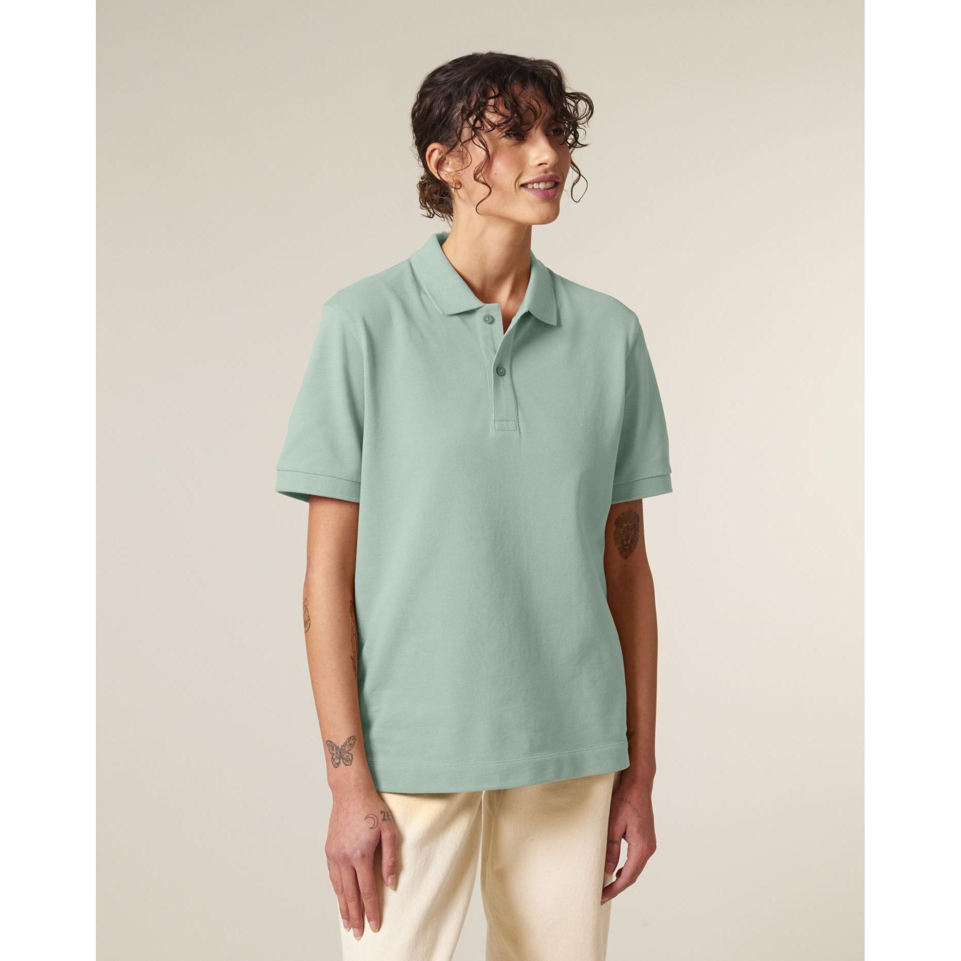 Tricou polo unisex Prepster 2.0 Aloe S