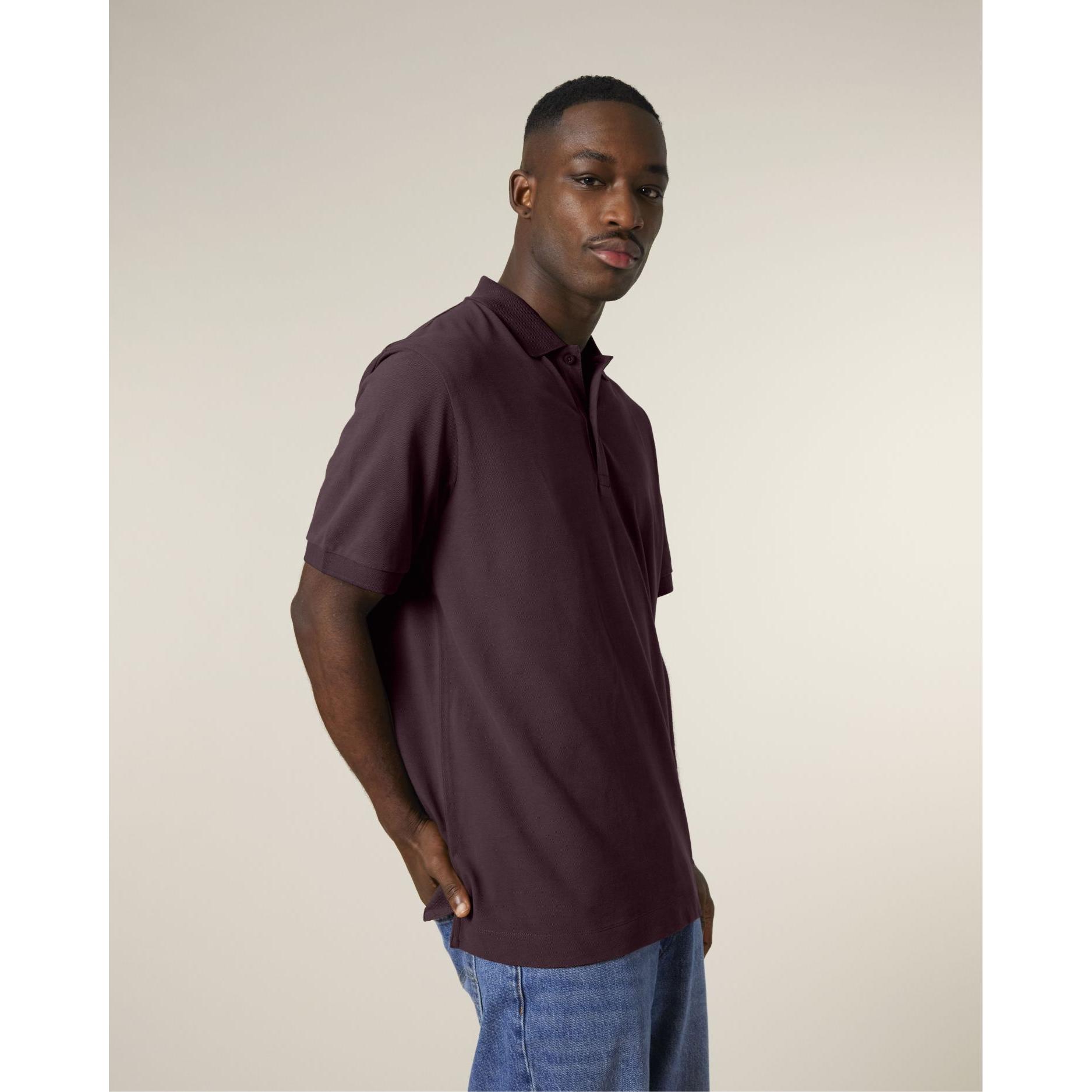 Tricou polo unisex Prepster 2.0 Red Brown M