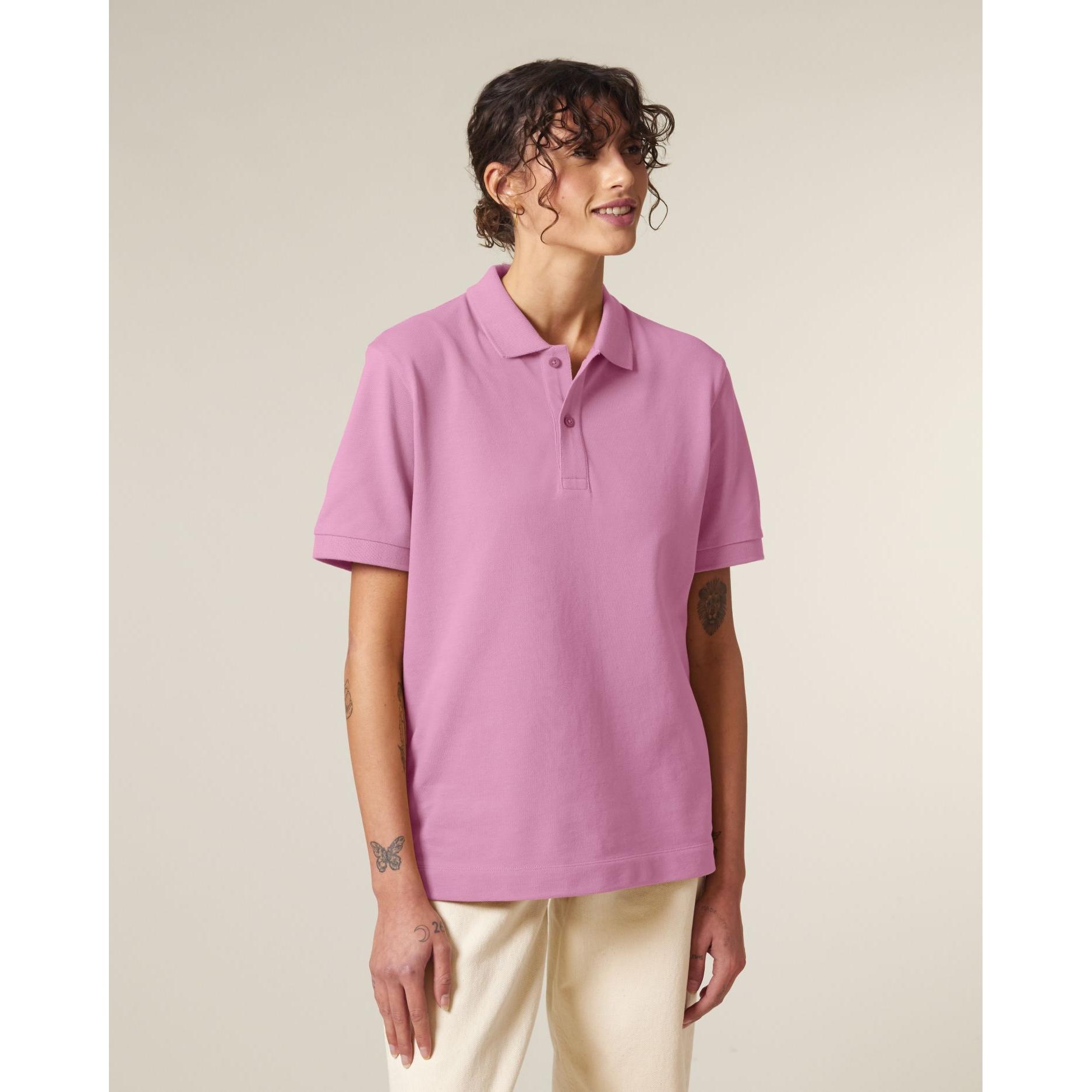 Tricou polo unisex Prepster 2.0 Bubble Pink XXL