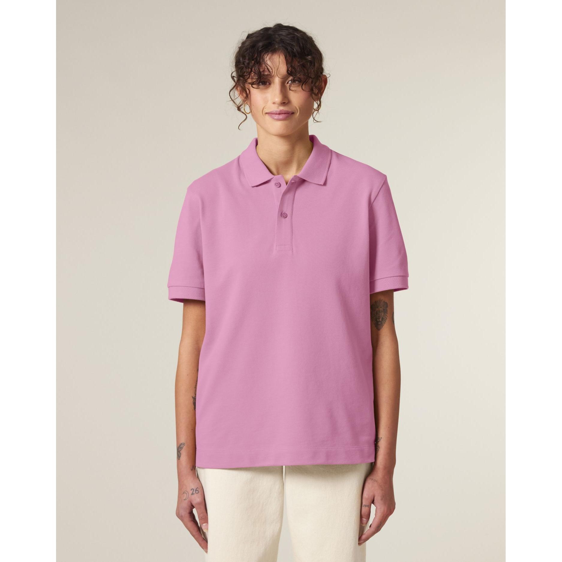 Tricou polo unisex Prepster 2.0 Bubble Pink XXL