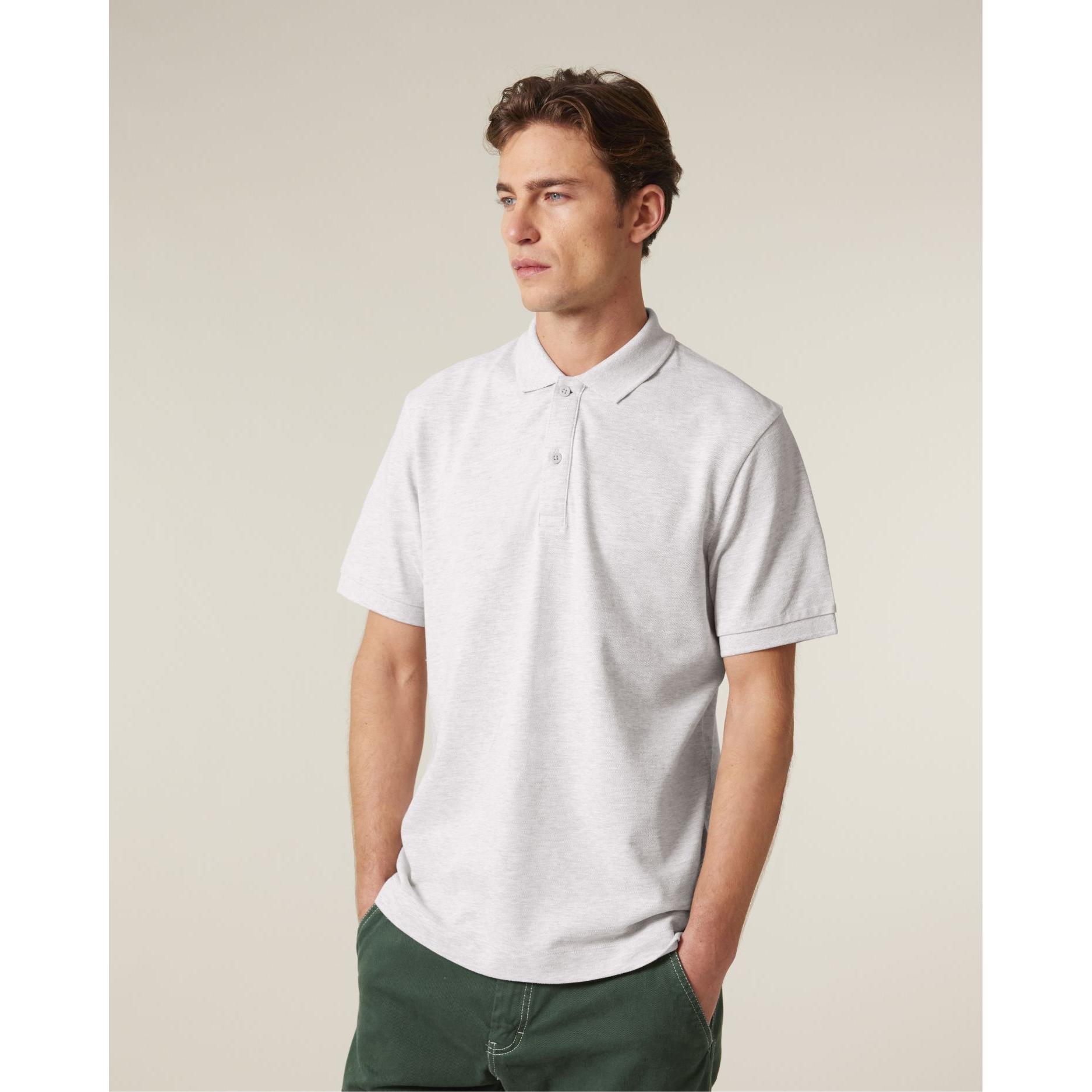 Tricou polo unisex Prepster 2.0 Cool Heather Grey XXL