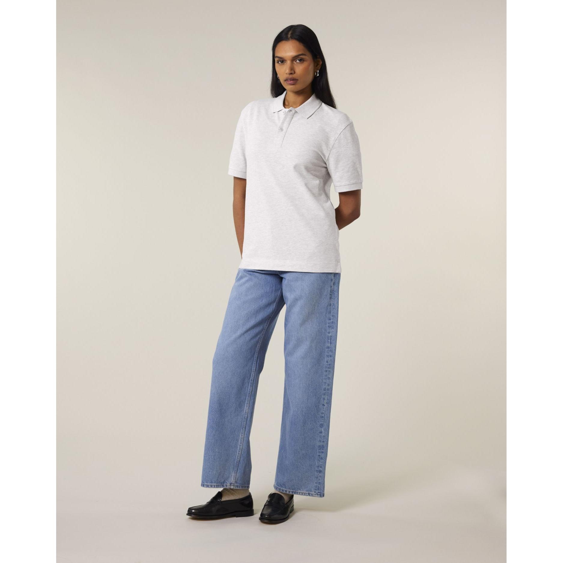 Tricou polo unisex Prepster 2.0 Cool Heather Grey XXL