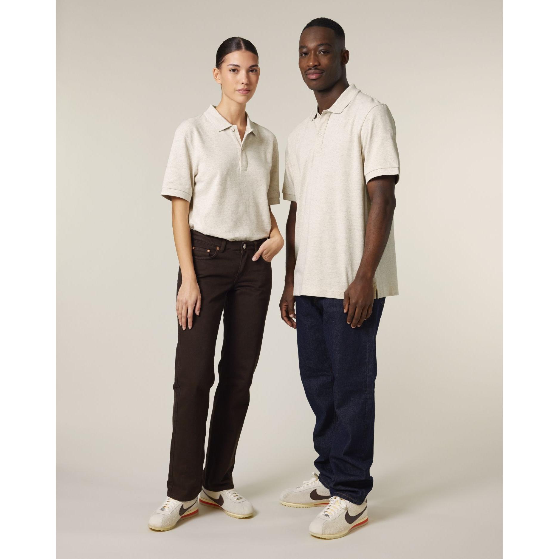 Tricou polo unisex Prepster 2.0 Eco-Heather S