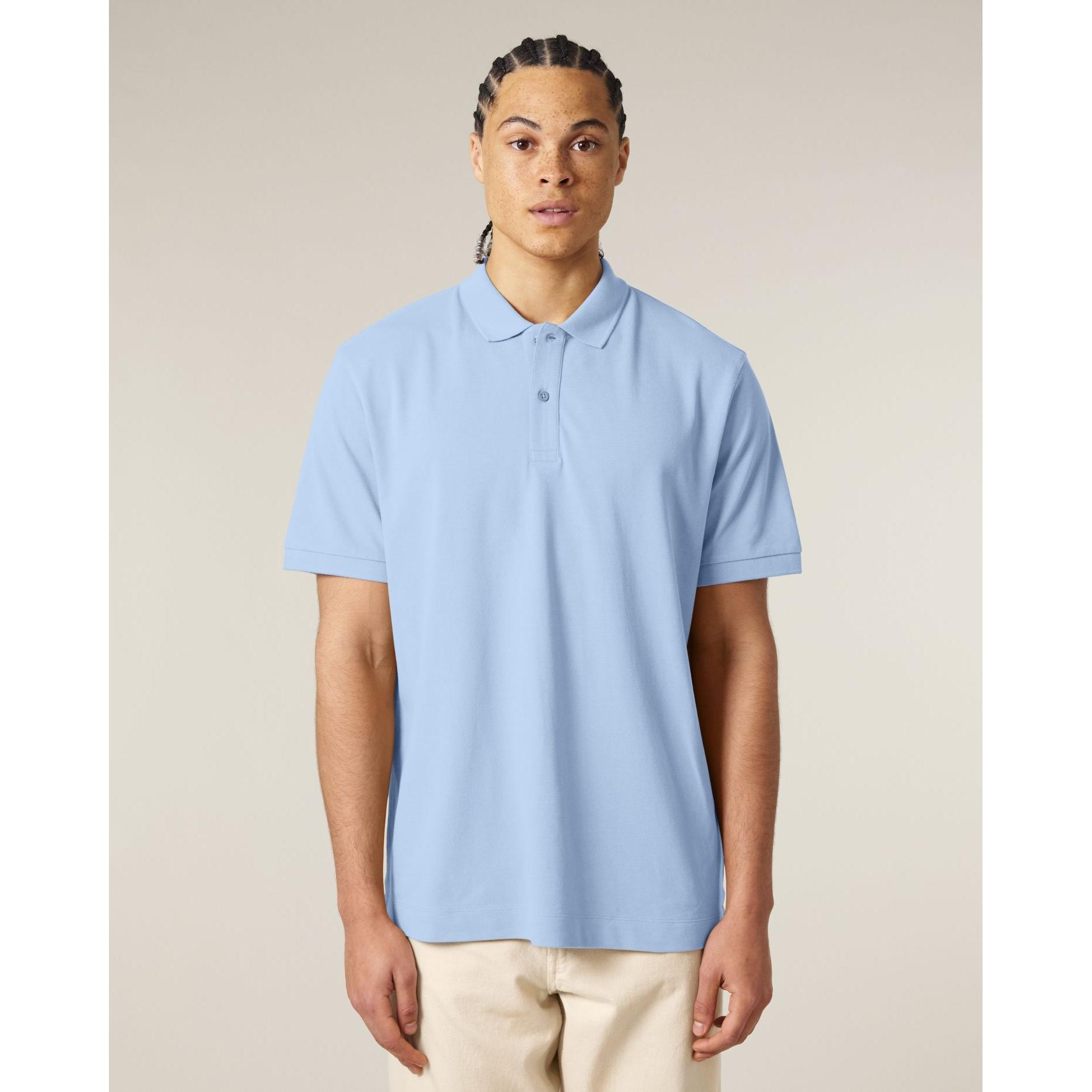 Tricou polo unisex Prepster 2.0 Blue Soul L
