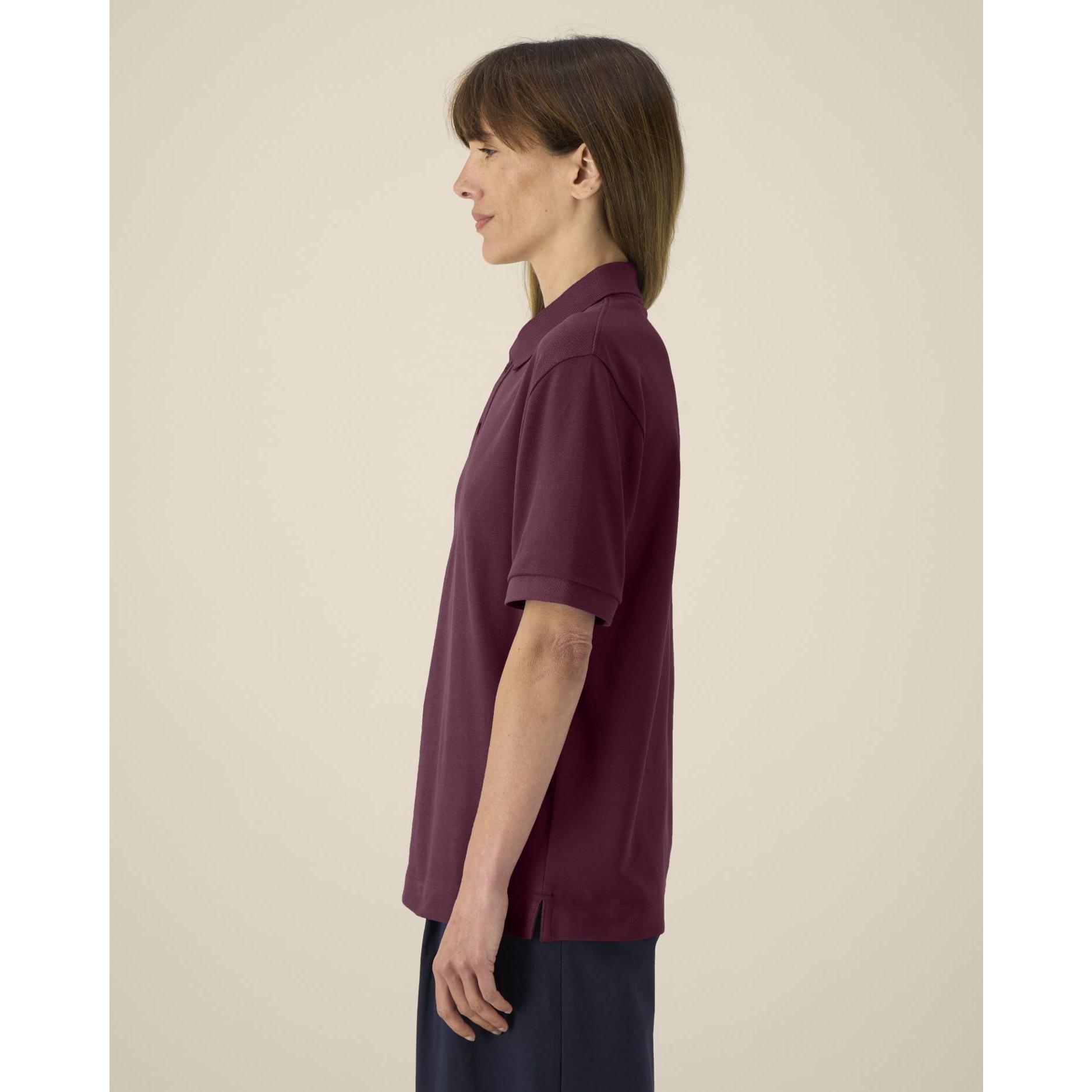 Tricou polo unisex Prepster 2.0 Deep Plum 2XS