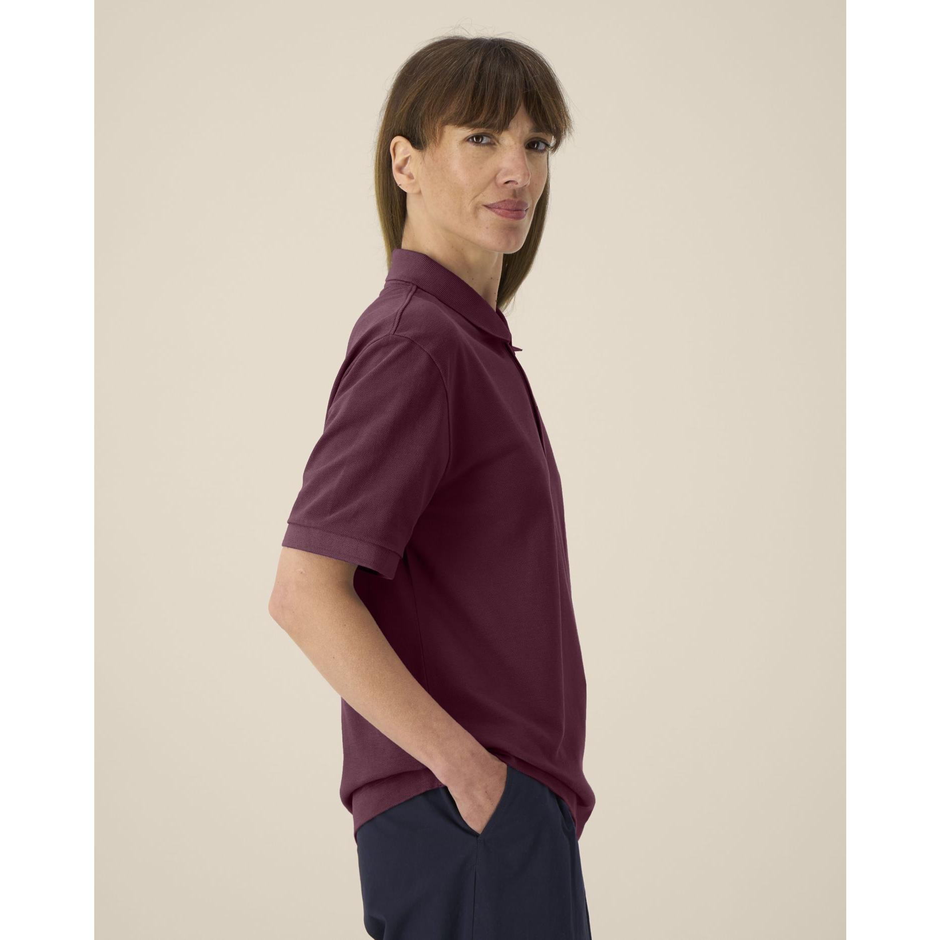 Tricou polo unisex Prepster 2.0 Deep Plum 2XS