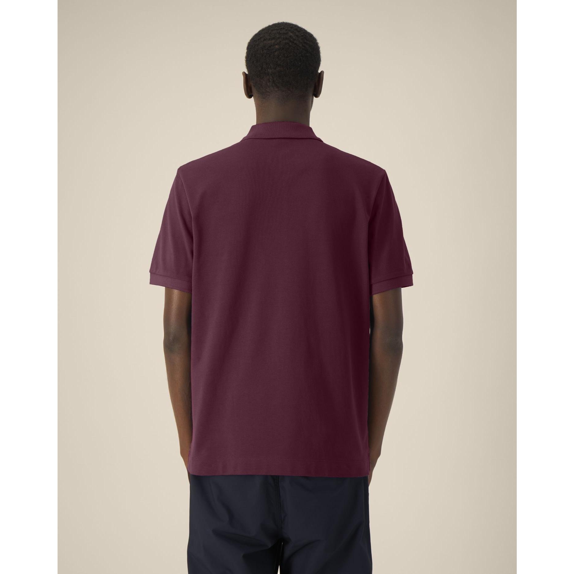 Tricou polo unisex Prepster 2.0 Deep Plum 2XS