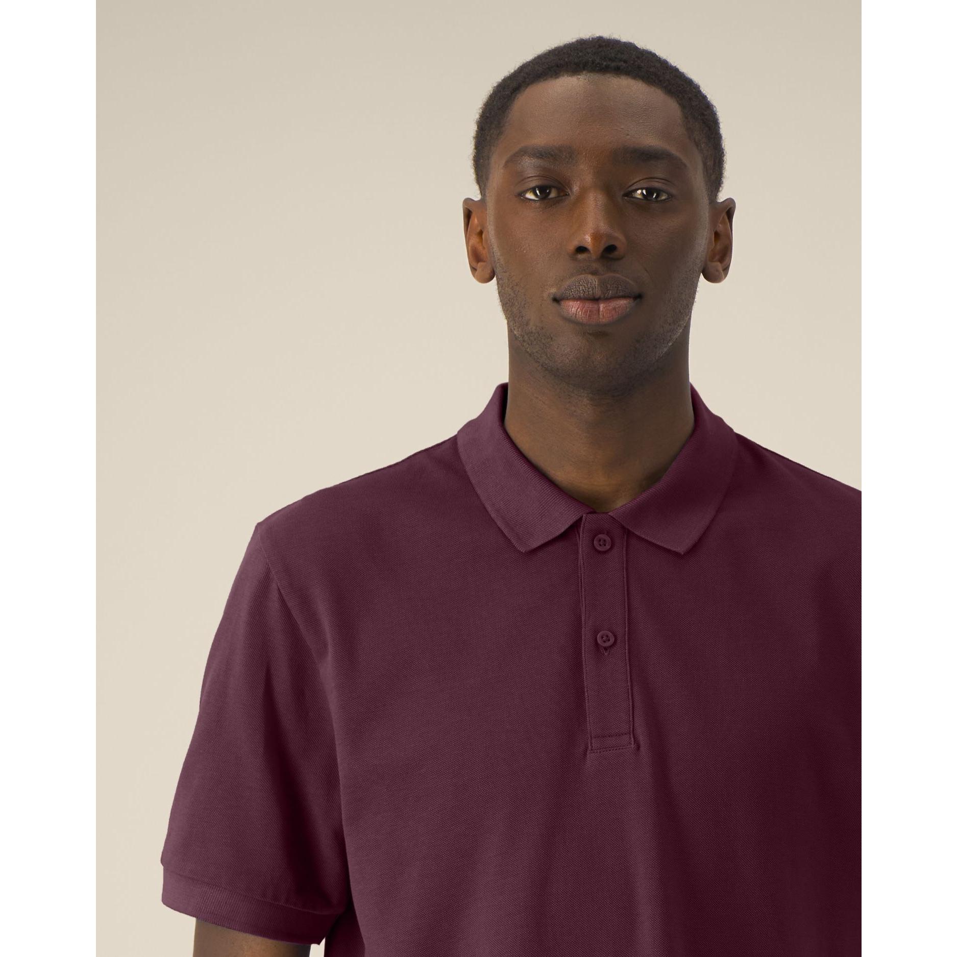 Tricou polo unisex Prepster 2.0 Deep Plum 2XS