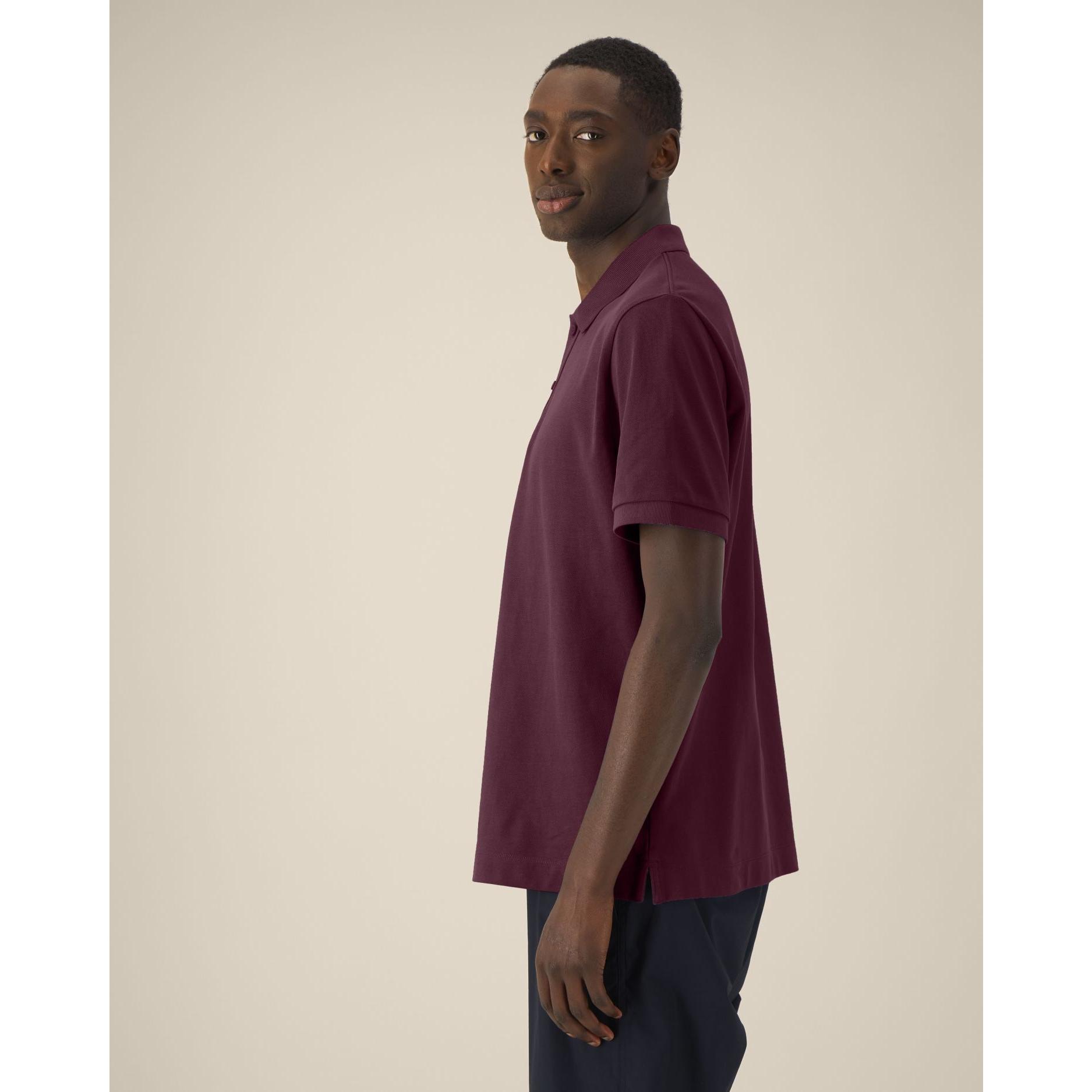 Tricou polo unisex Prepster 2.0 Deep Plum 2XS