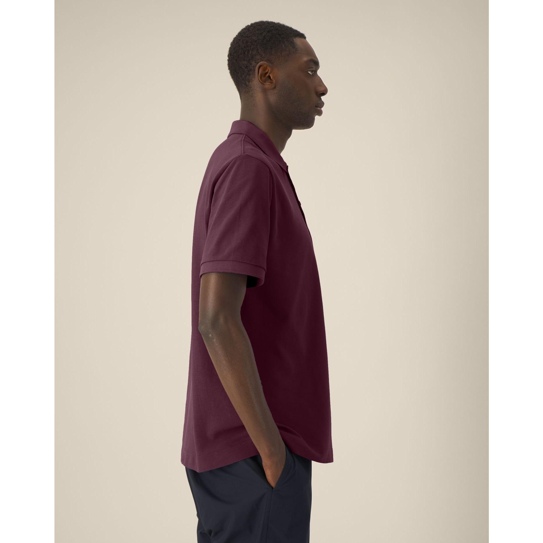 Tricou polo unisex Prepster 2.0 Deep Plum 2XS