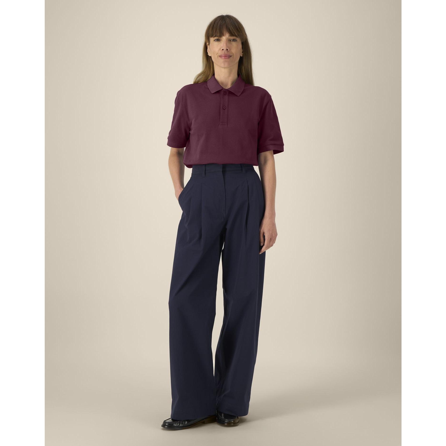 Tricou polo unisex Prepster 2.0 Deep Plum 2XS
