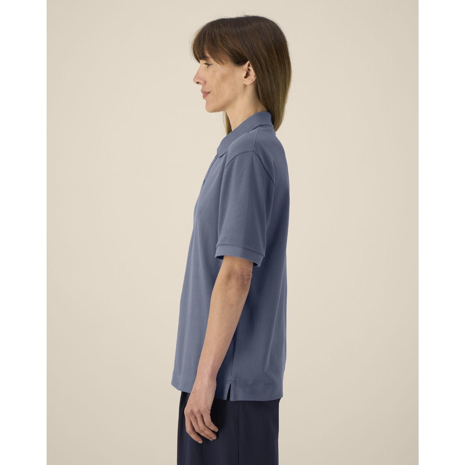 Tricou polo unisex Prepster 2.0 Blue Grey 2XS