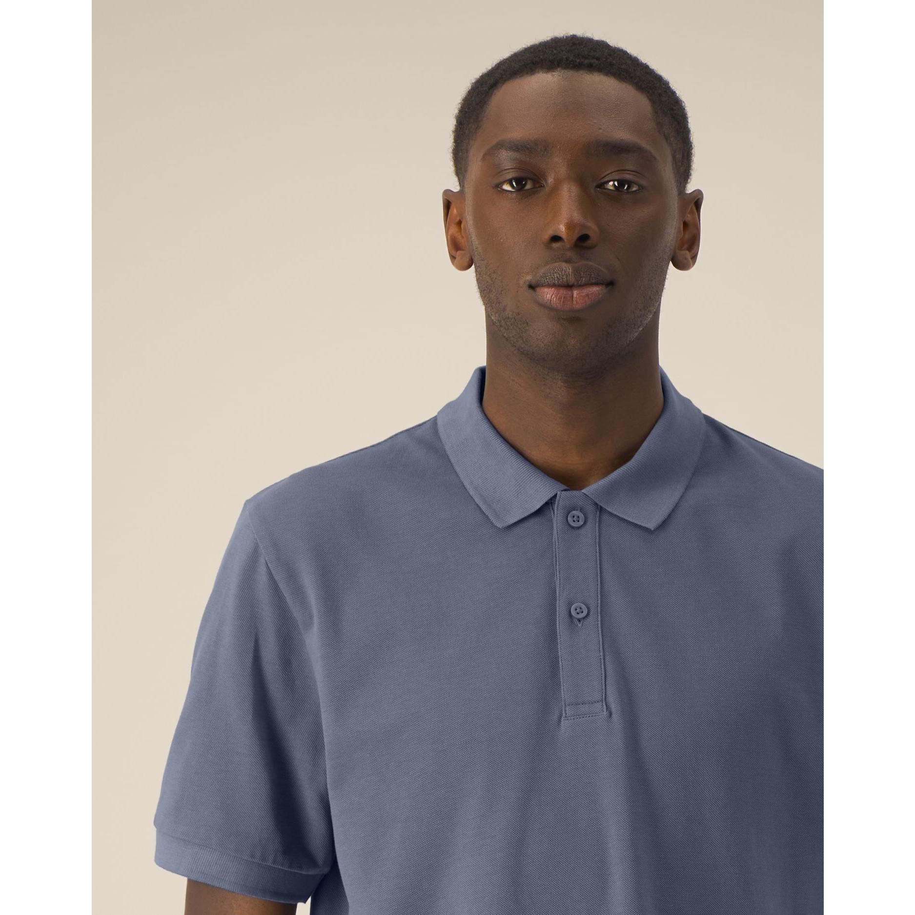 Tricou polo unisex Prepster 2.0 Blue Grey 2XS