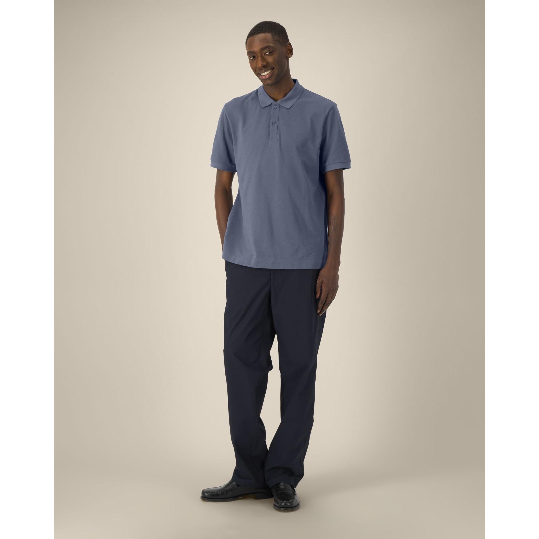 Tricou polo unisex Prepster 2.0 Blue Grey 2XS