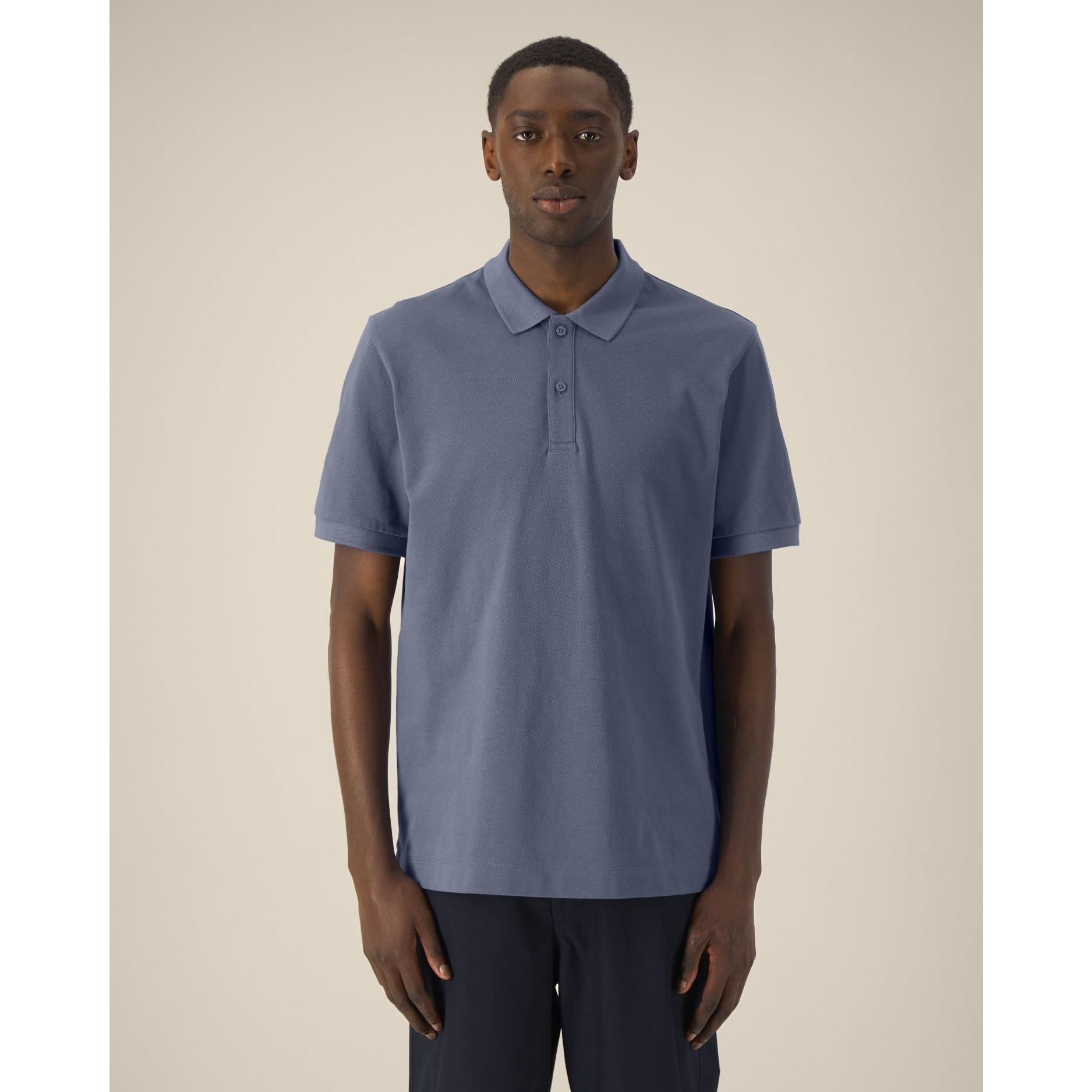 Tricou polo unisex Prepster 2.0 Blue Grey 2XS