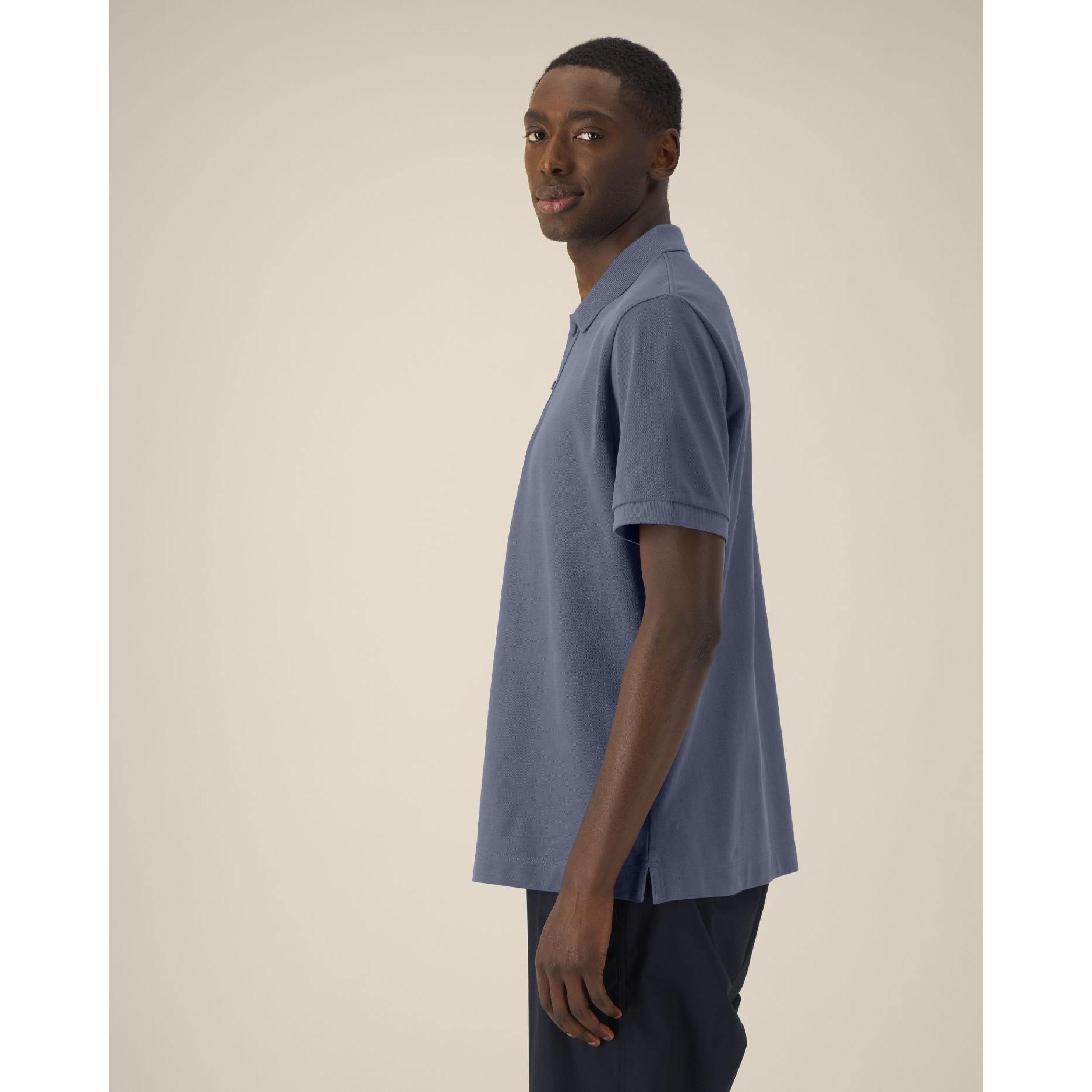 Tricou polo unisex Prepster 2.0 Blue Grey 2XS