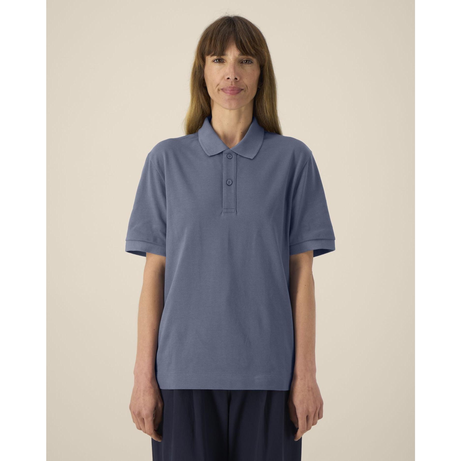 Tricou polo unisex Prepster 2.0 Blue Grey 2XS