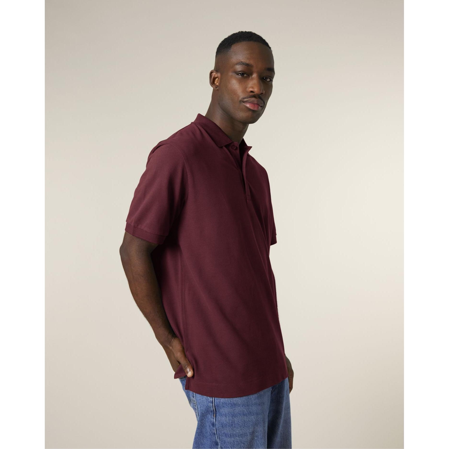 Tricou polo unisex Prepster 2.0 Burgundy XS