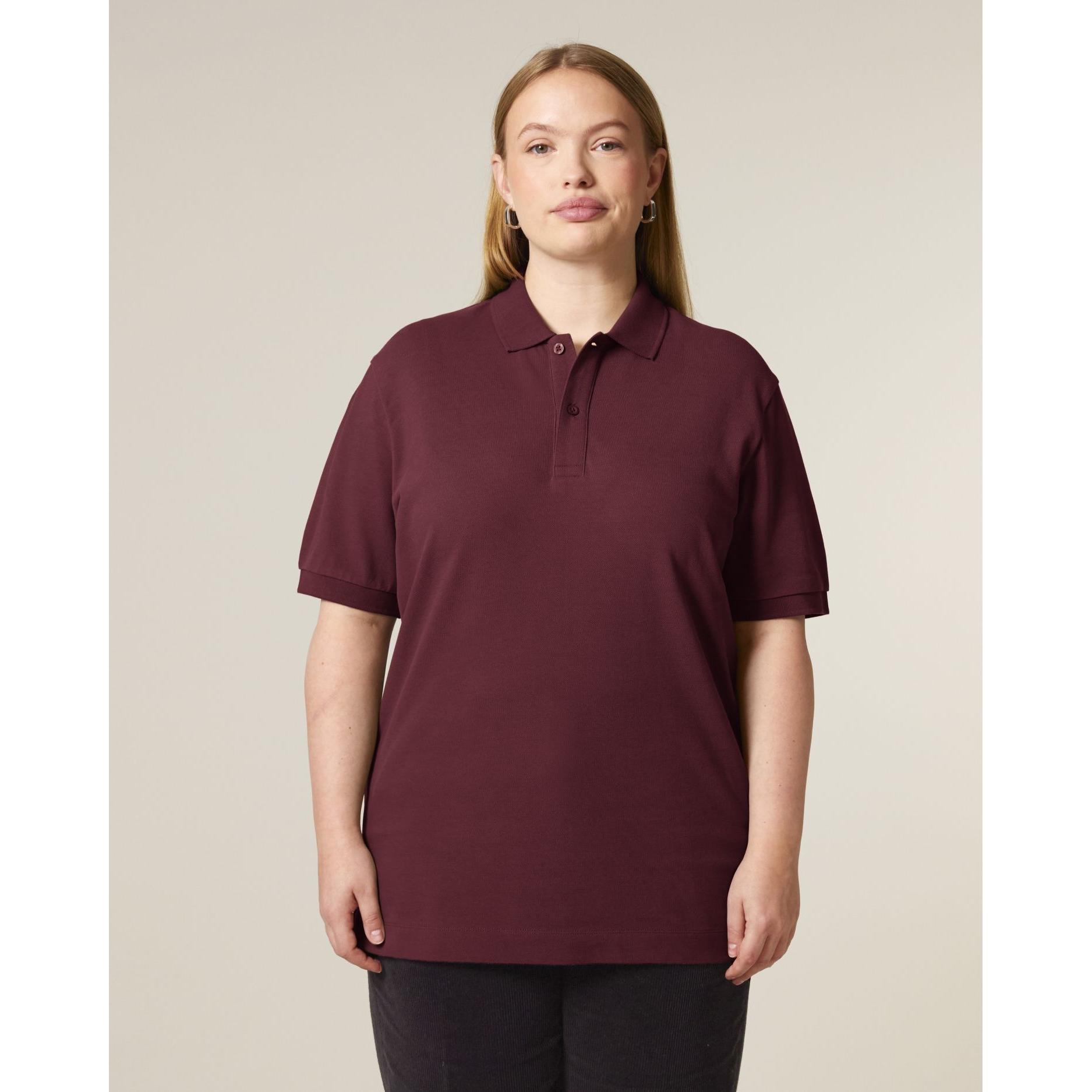 Tricou polo unisex Prepster 2.0 Burgundy XS