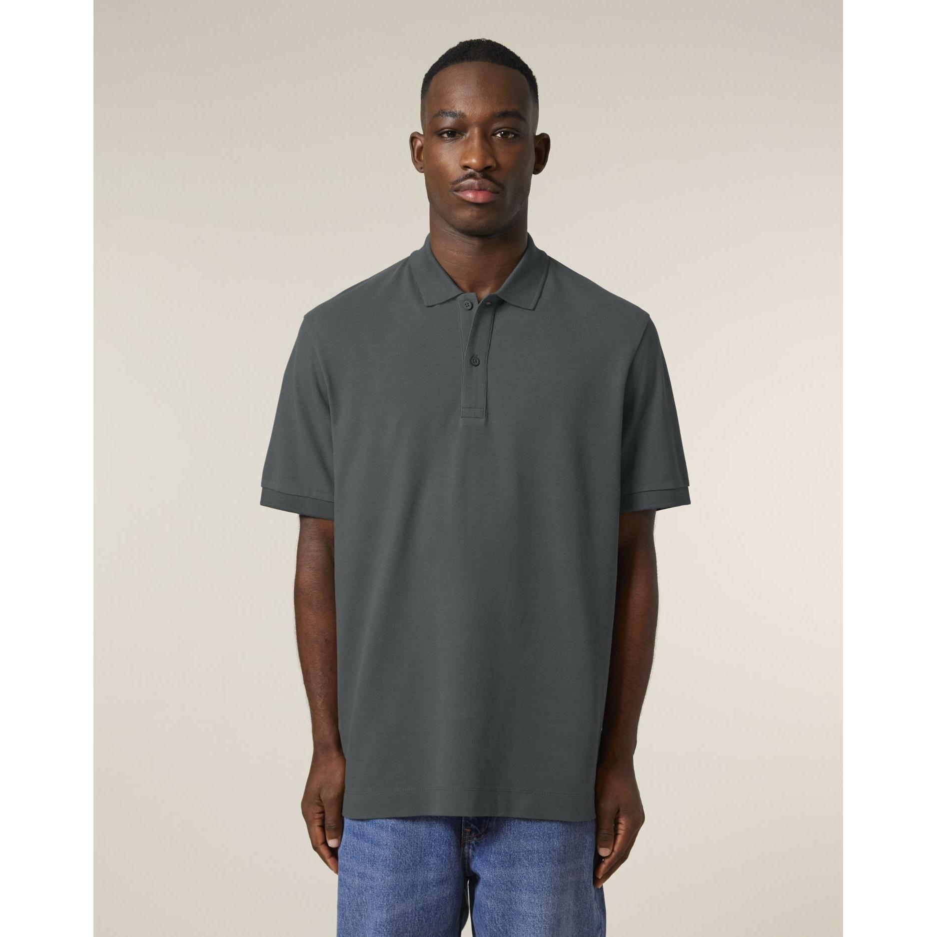 Tricou polo unisex Prepster 2.0 Anthracite XL