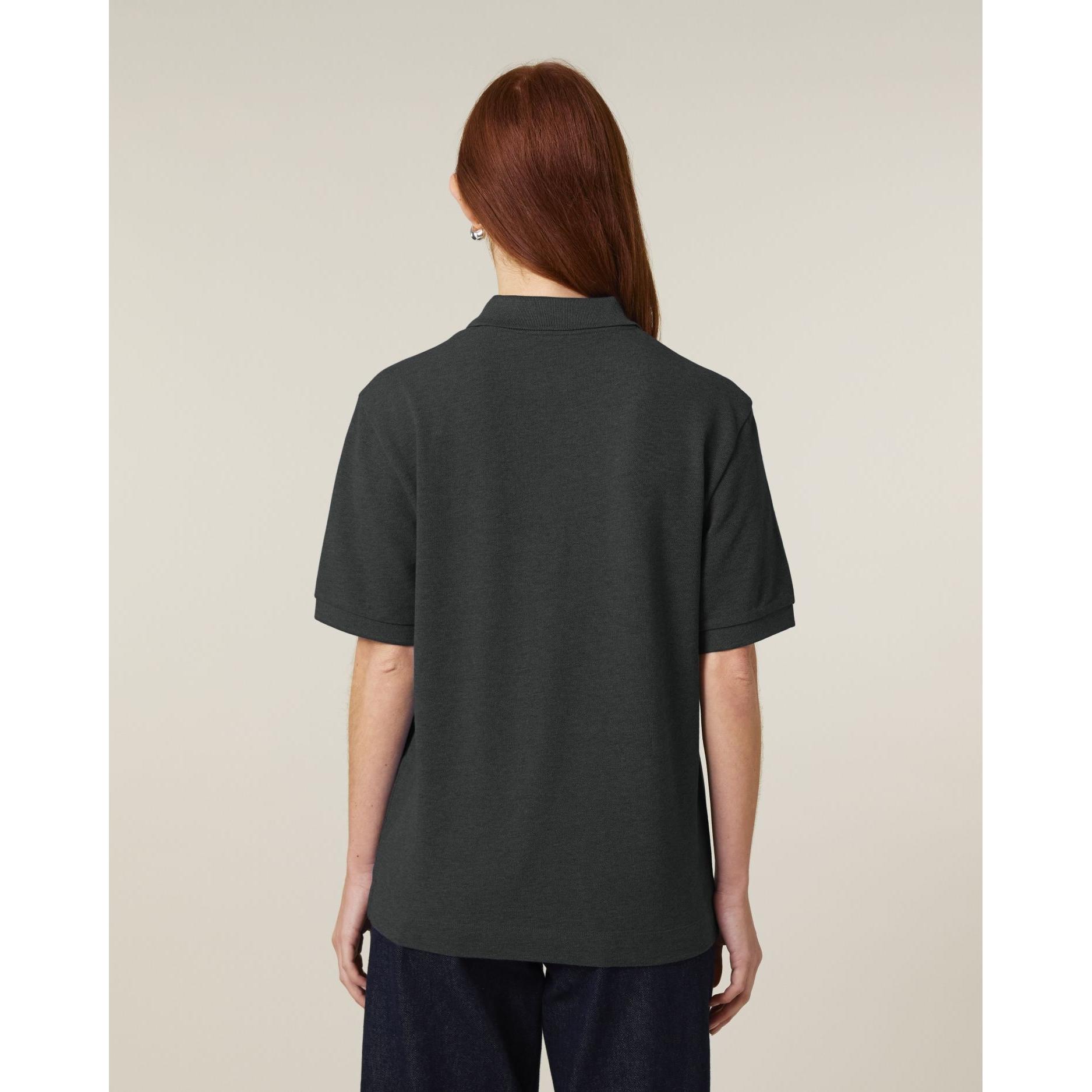 Tricou polo unisex Prepster 2.0 Dark Heather Grey 2XS