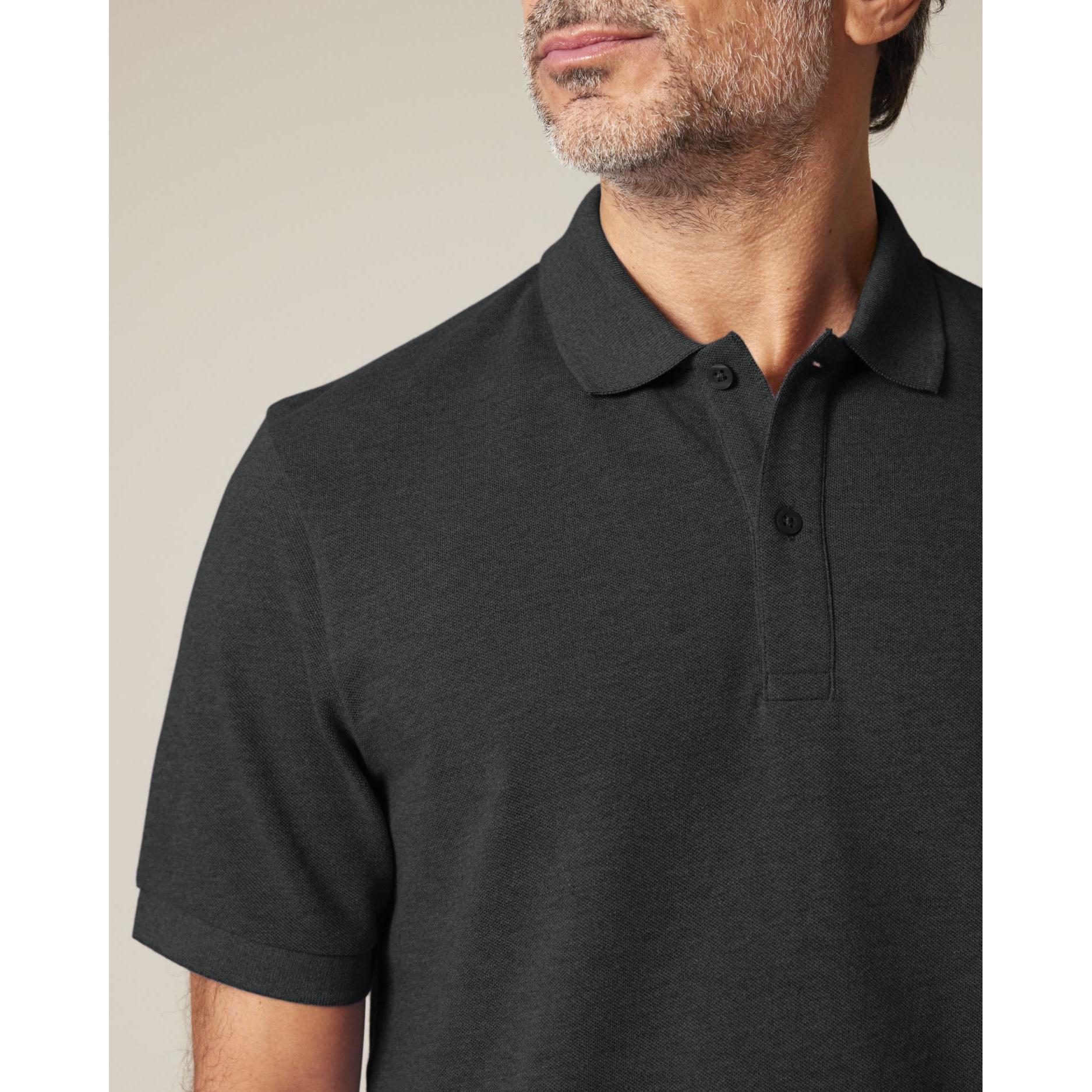 Tricou polo unisex Prepster 2.0 Dark Heather Grey 2XS