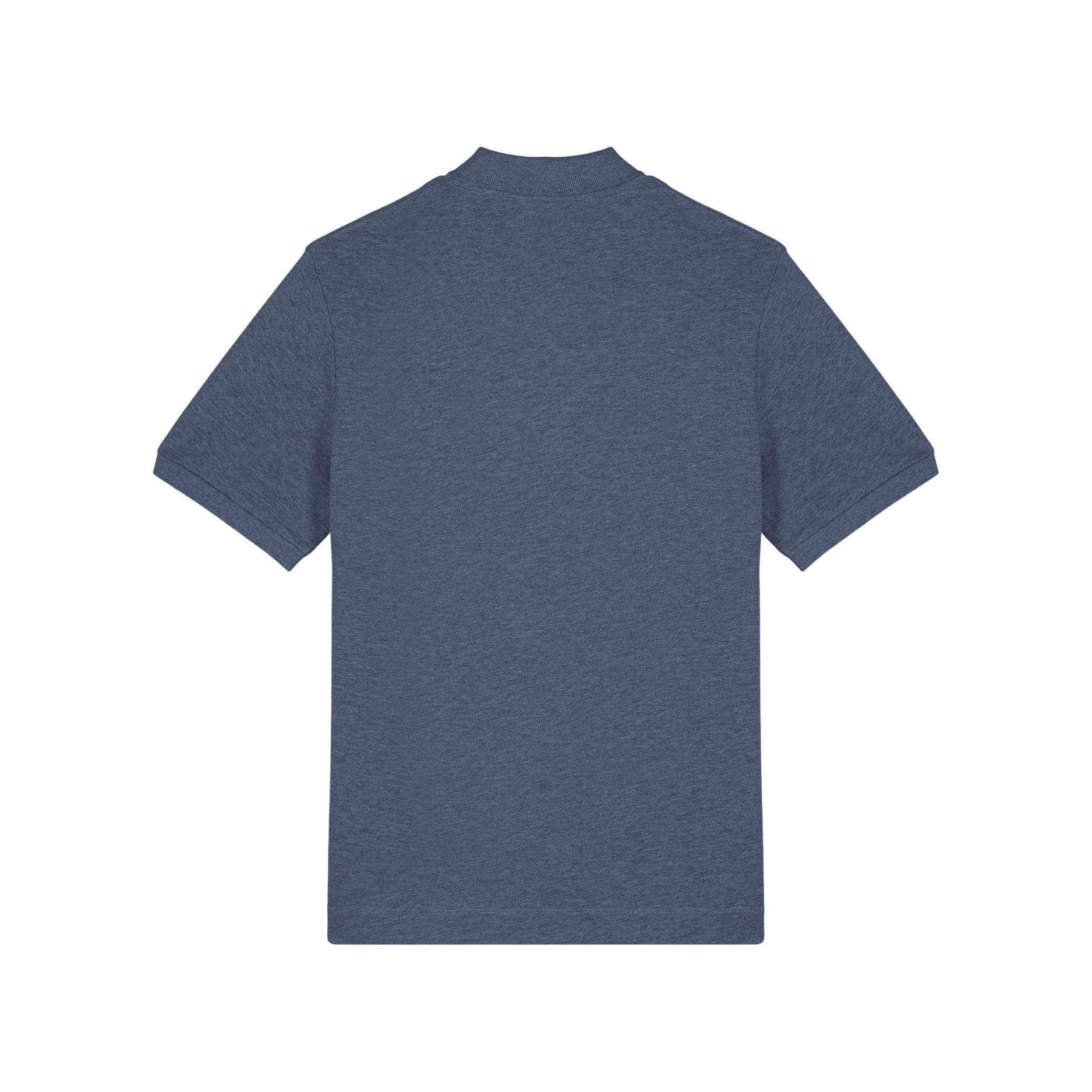 Tricou polo unisex Prepster 2.0 Dark Heather Blue XL