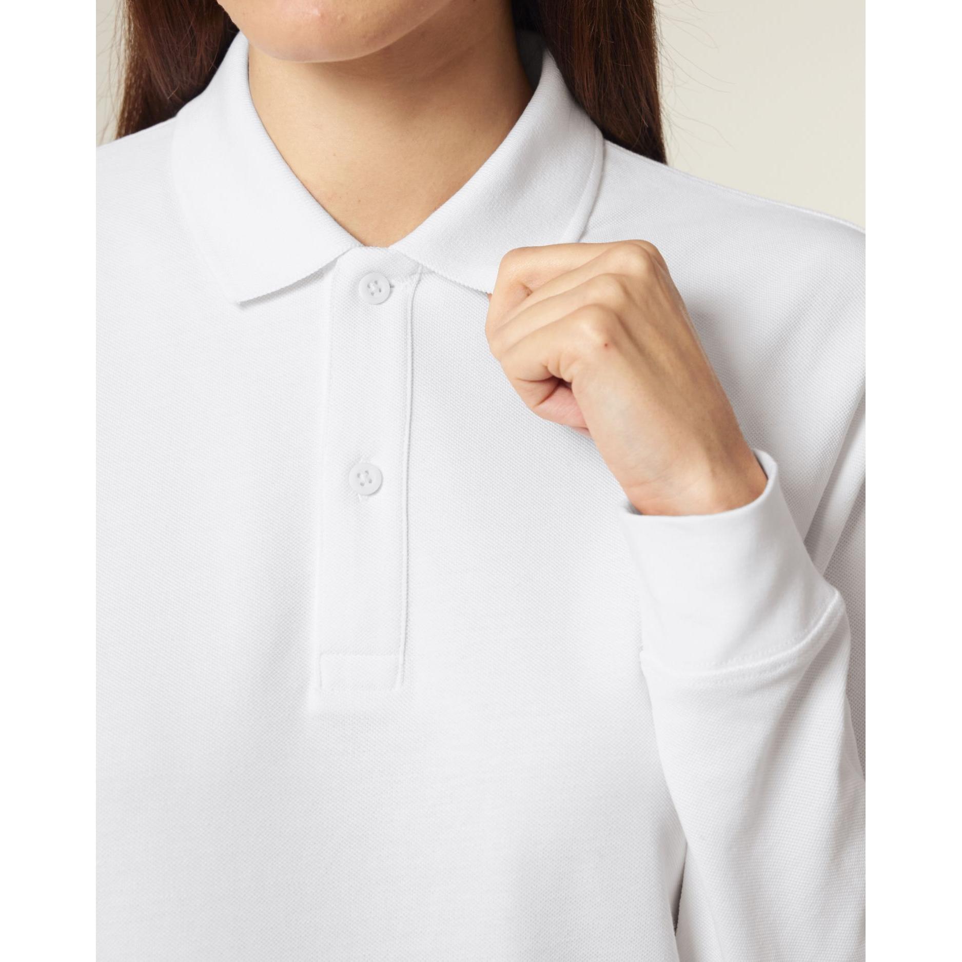 Tricou polo cu mânecă lungă Unisex Prepster 2.0 White XXL