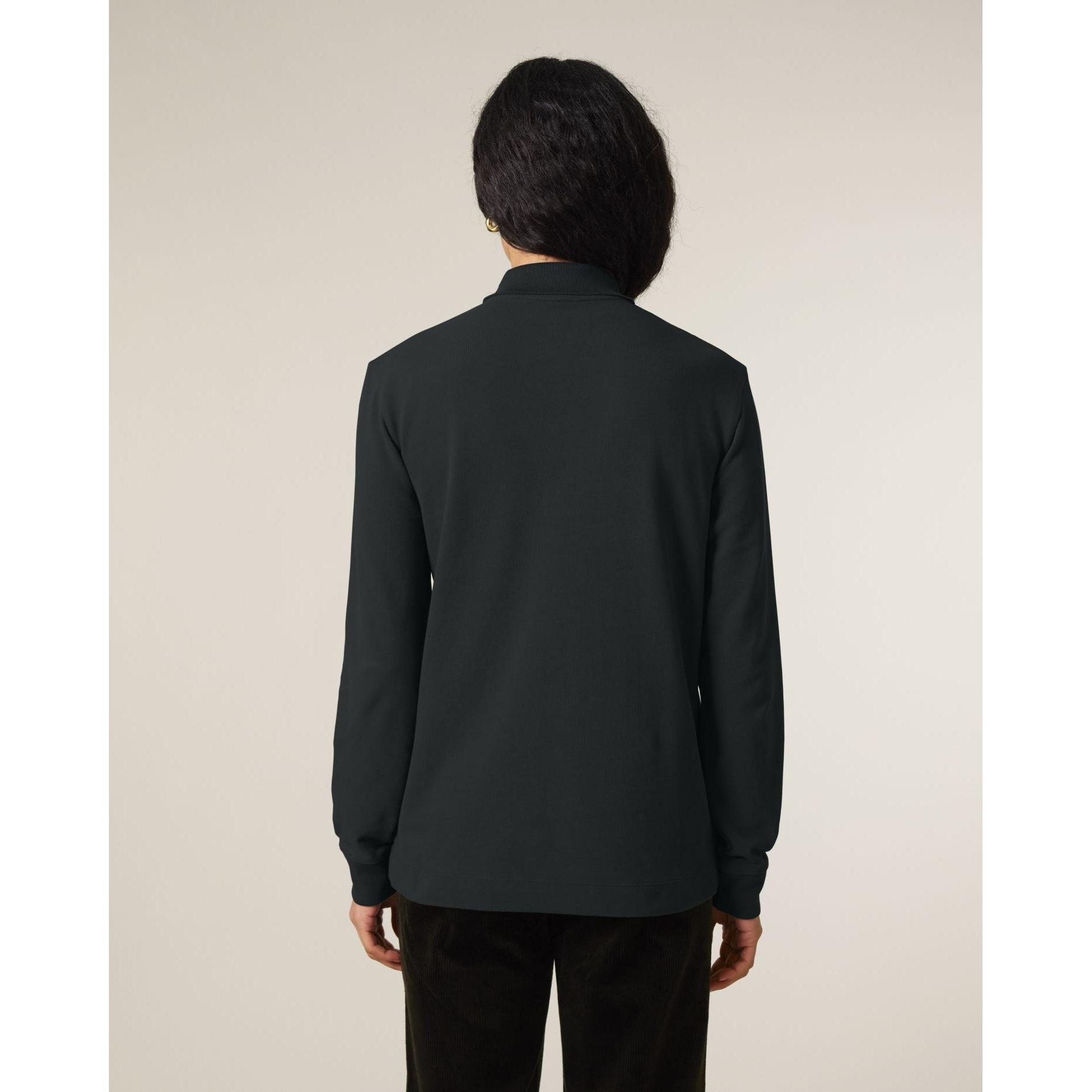 Tricou polo cu mânecă lungă Unisex Prepster 2.0 Black XXL