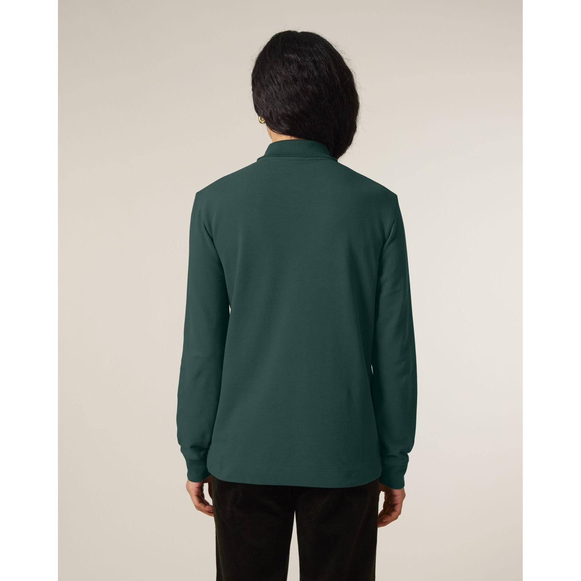 Tricou polo cu mânecă lungă Unisex Prepster 2.0 Glazed Green L