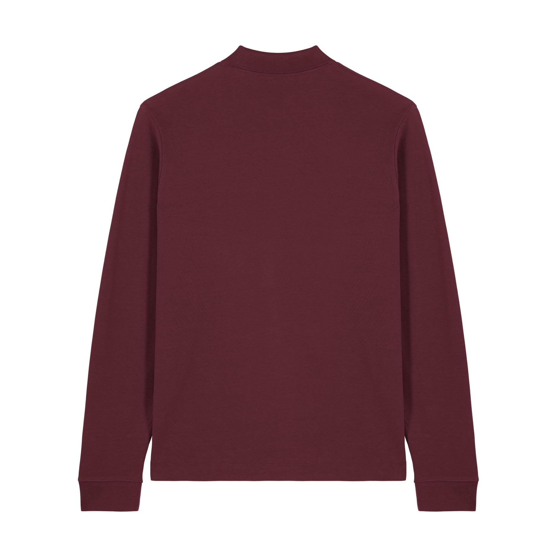 Tricou polo cu mânecă lungă Unisex Prepster 2.0 Burgundy