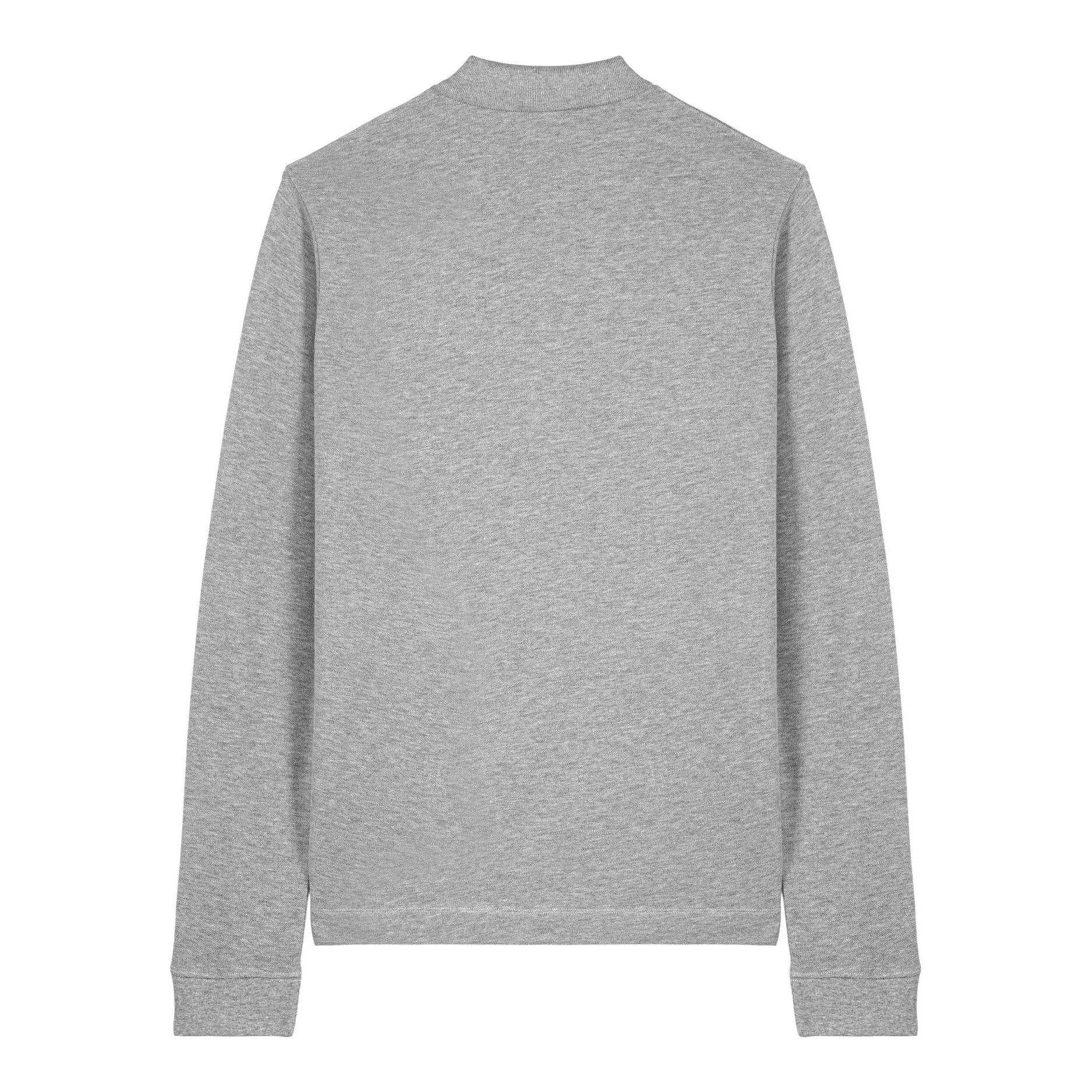 Tricou polo cu mânecă lungă Unisex Prepster 2.0 Heather Grey L