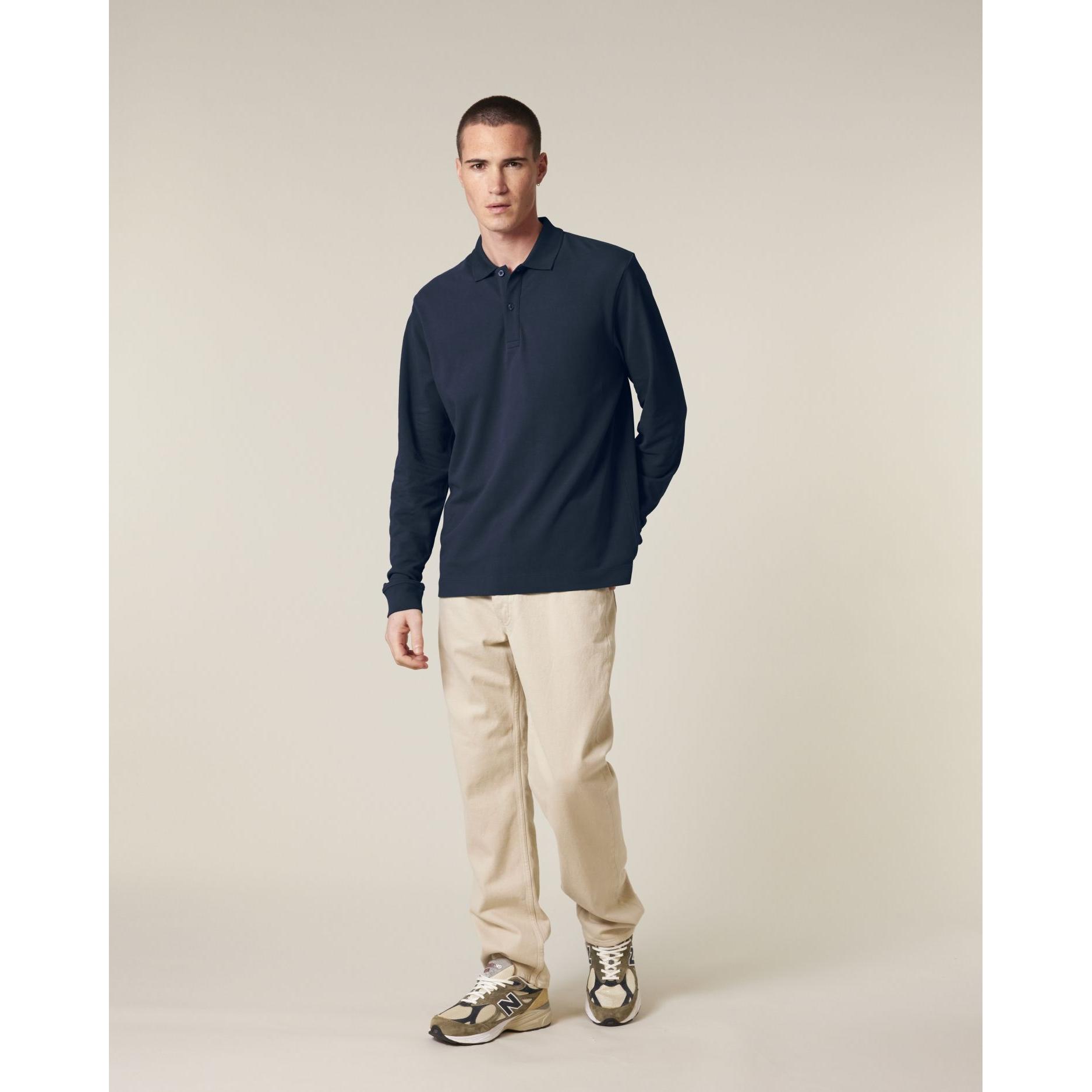 Tricou polo cu mânecă lungă Unisex Prepster 2.0 French Navy XL