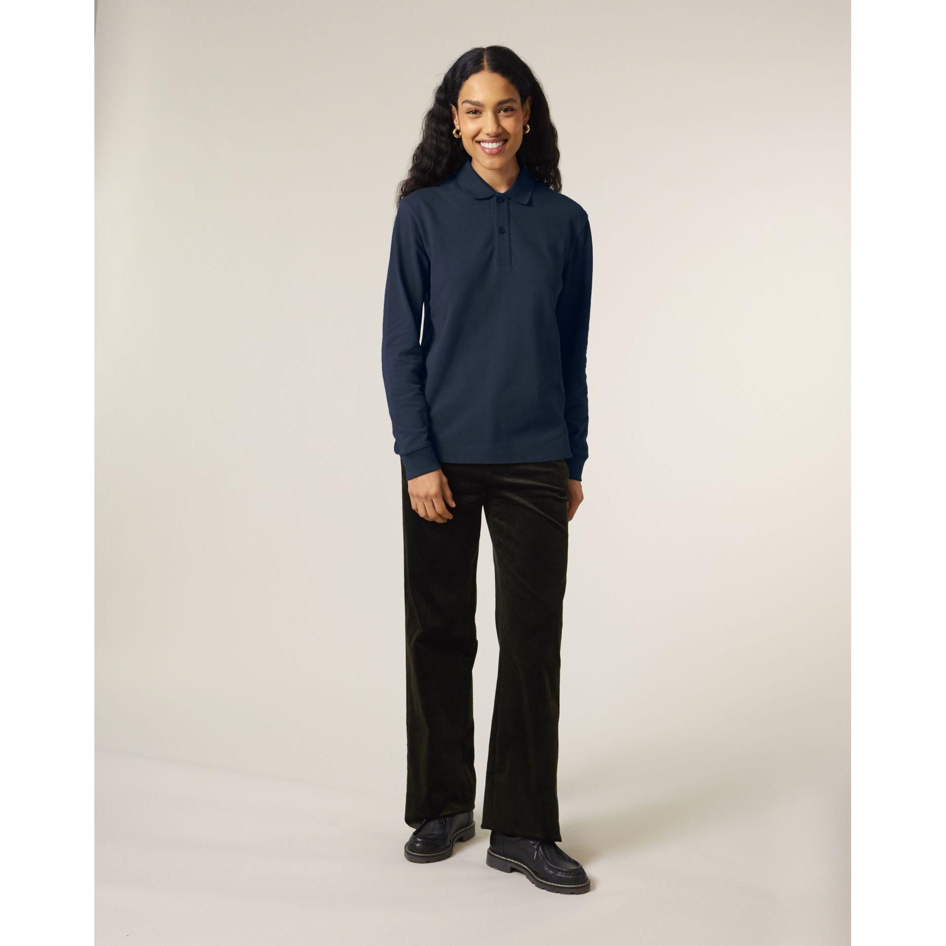 Tricou polo cu mânecă lungă Unisex Prepster 2.0 French Navy XL