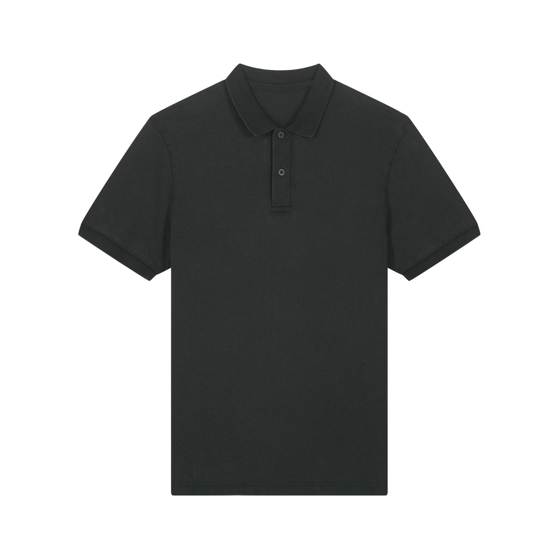 Tricou polo unisex Coaster Vintage G. Dyed Black Rock
