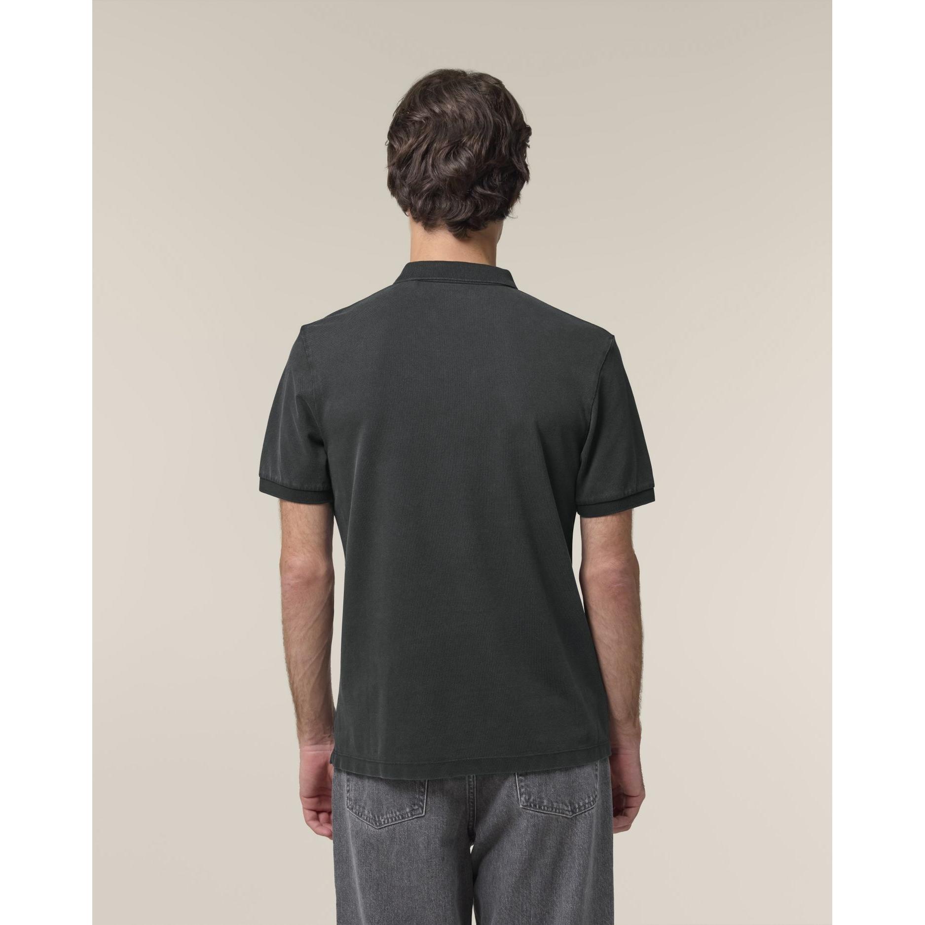 Tricou polo unisex Coaster Vintage G. Dyed Black Rock 3XL