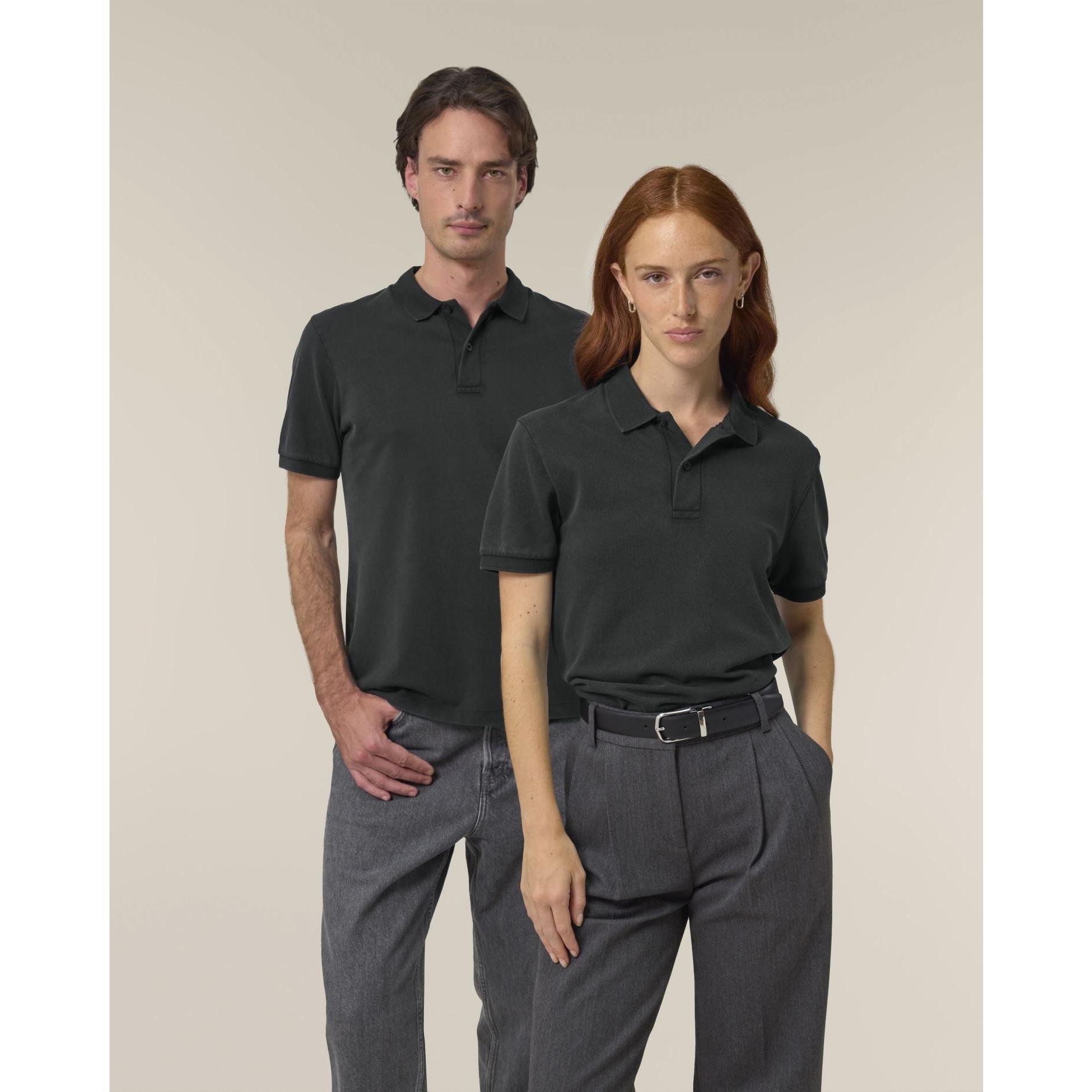 Tricou polo unisex Coaster Vintage G. Dyed Black Rock XL