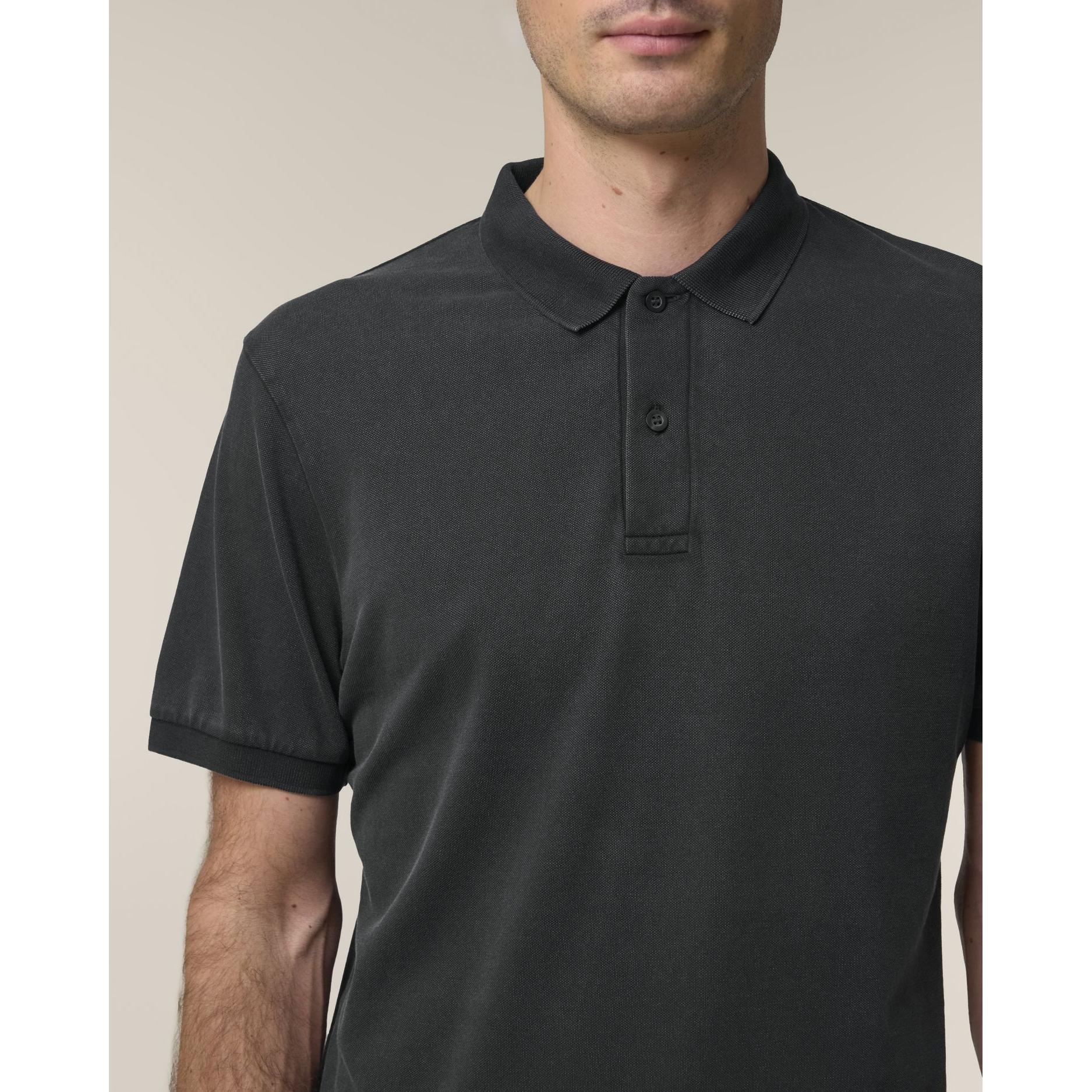 Tricou polo unisex Coaster Vintage G. Dyed Black Rock 3XL