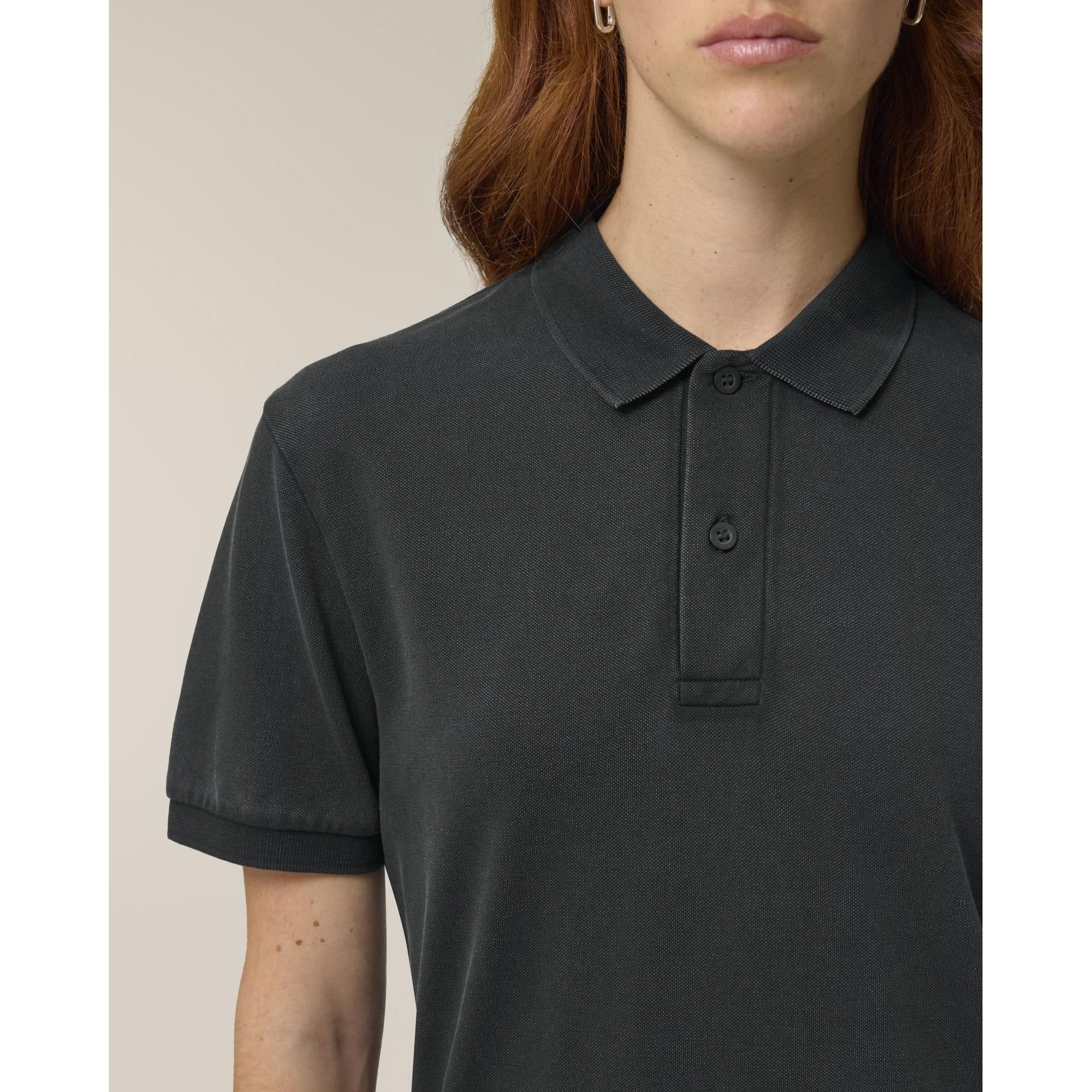 Tricou polo unisex Coaster Vintage G. Dyed Black Rock 3XL
