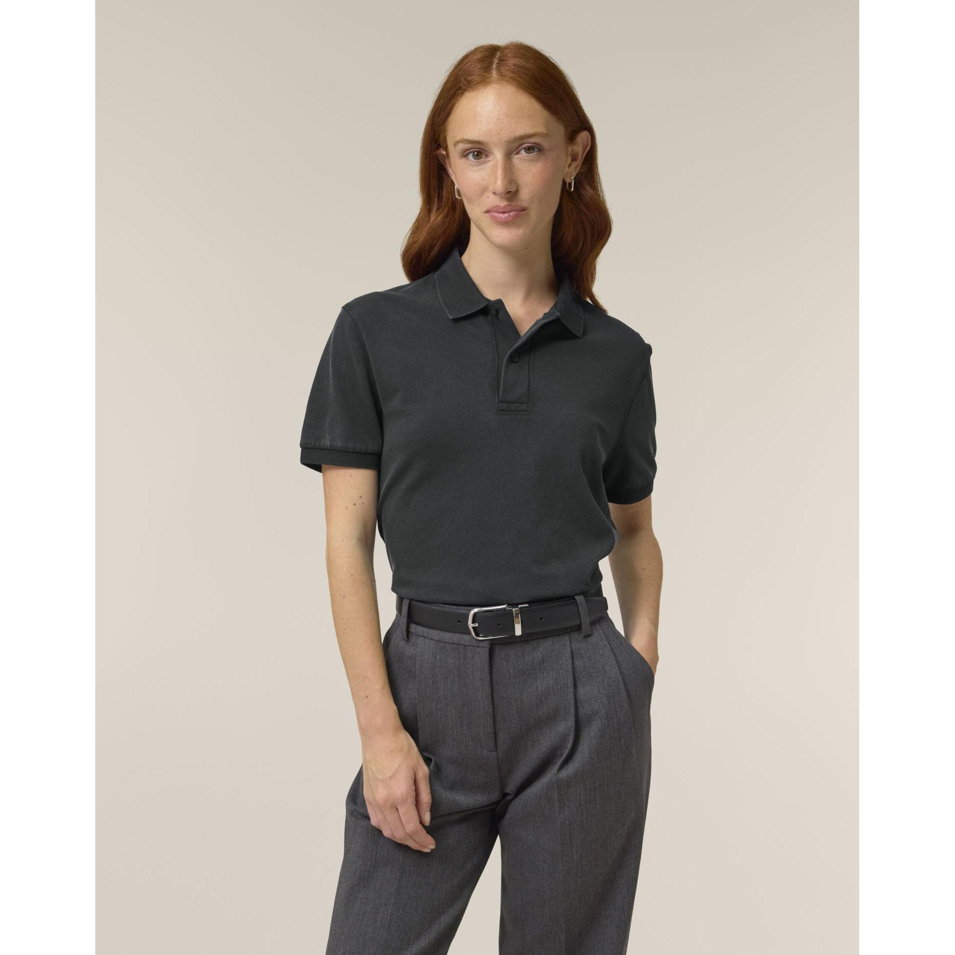 Tricou polo unisex Coaster Vintage G. Dyed Black Rock 3XL