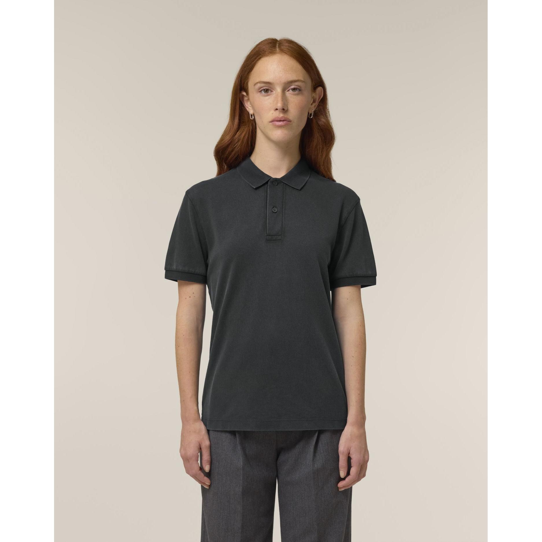 Tricou polo unisex Coaster Vintage G. Dyed Black Rock 3XL