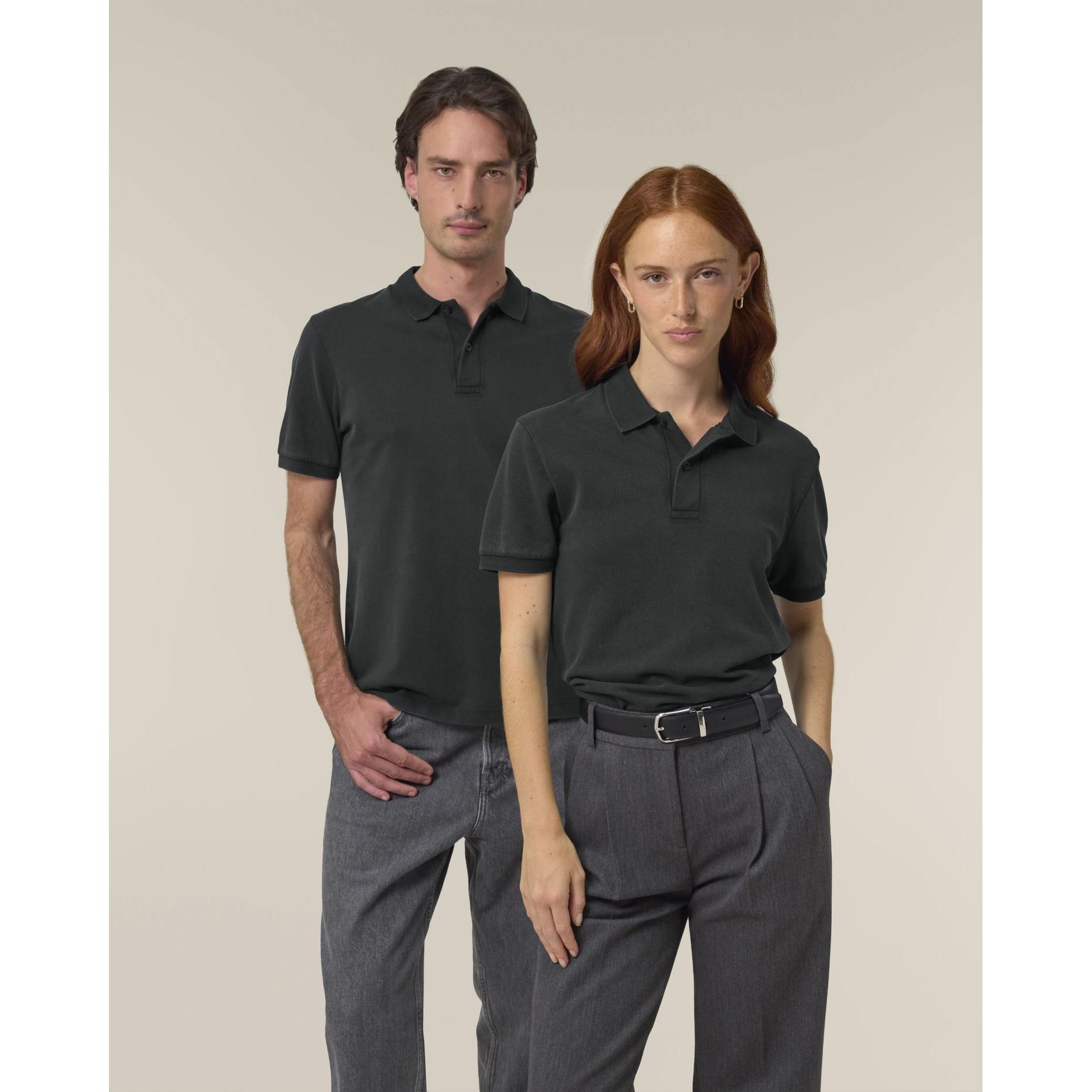 Tricou polo unisex Coaster Vintage G. Dyed Black Rock 3XL
