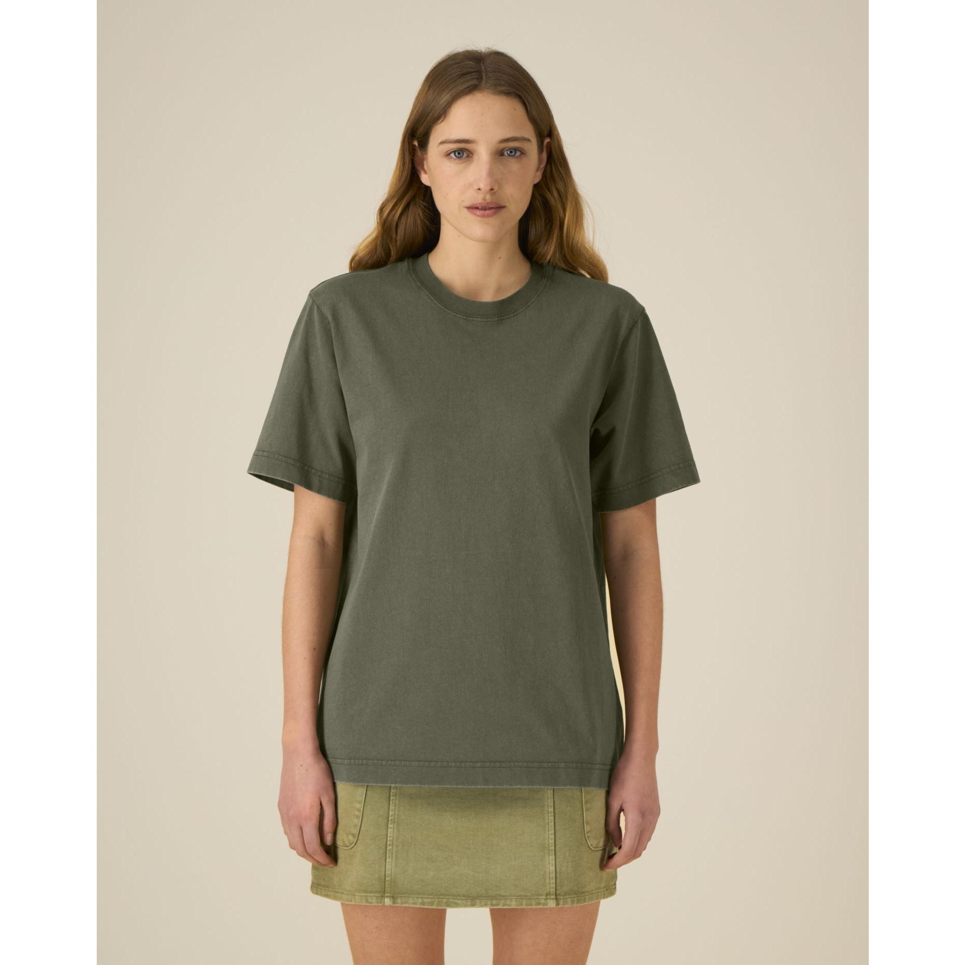 Tricou unisex Freestyler Vintage G. Dyed Khaki 3XL