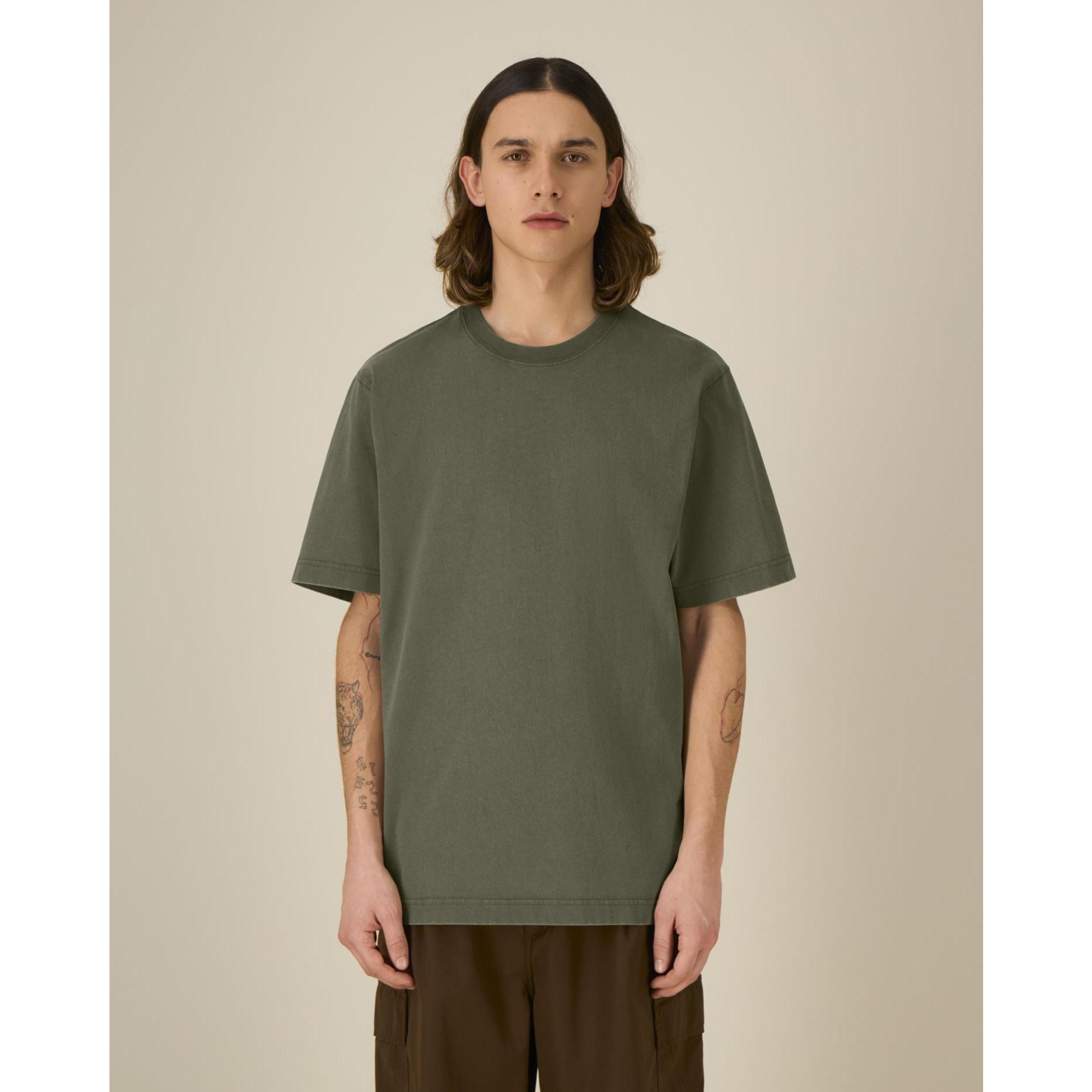 Tricou unisex Freestyler Vintage G. Dyed Khaki 3XL