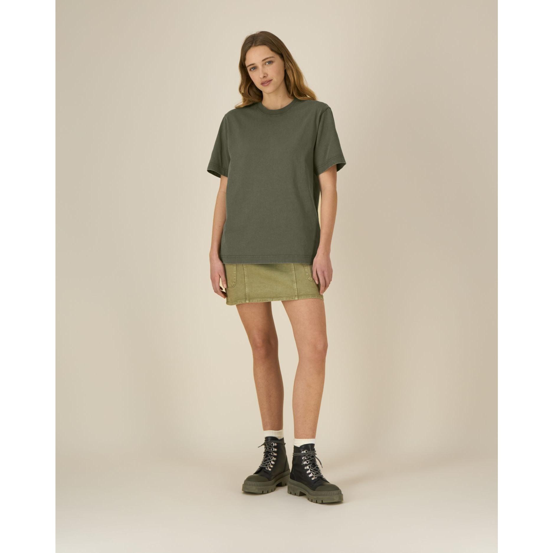 Tricou unisex Freestyler Vintage G. Dyed Khaki 3XL