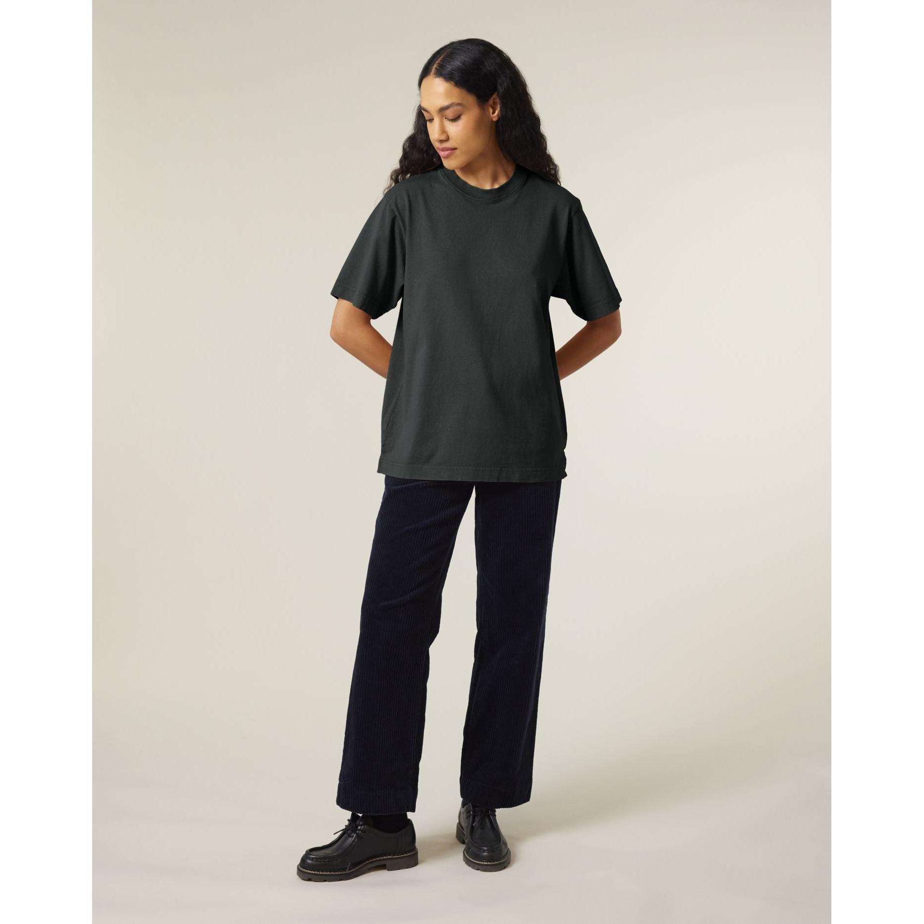 Tricou unisex Freestyler Vintage G. Dyed Black Rock M