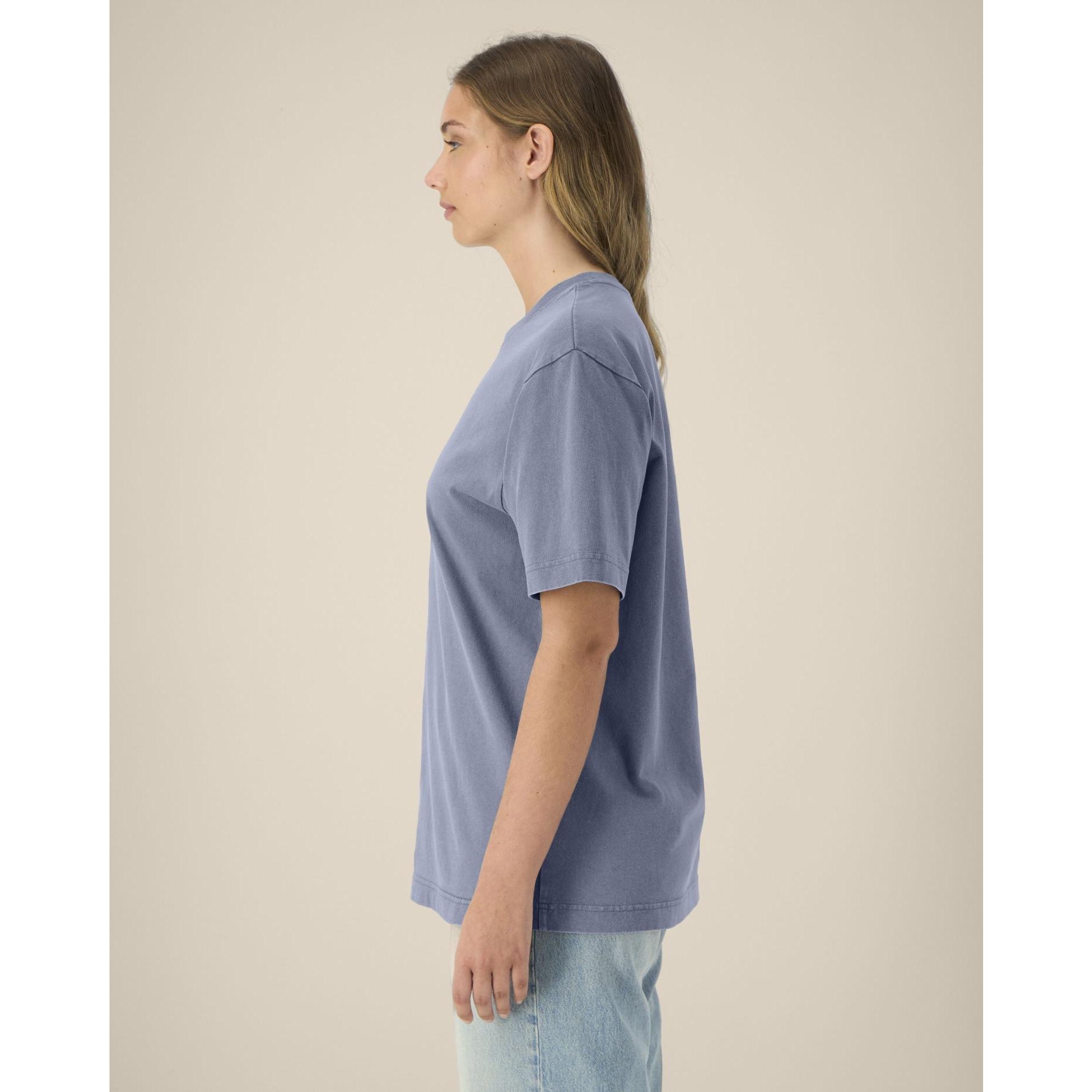 Tricou unisex Freestyler Vintage G. Dyed Blue Grey 3XL