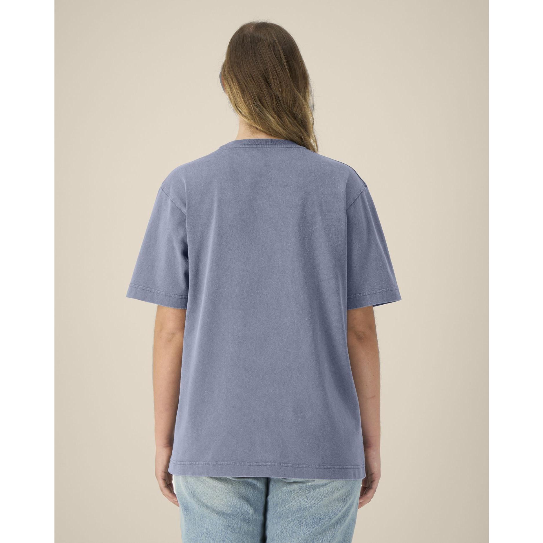 Tricou unisex Freestyler Vintage G. Dyed Blue Grey 3XL