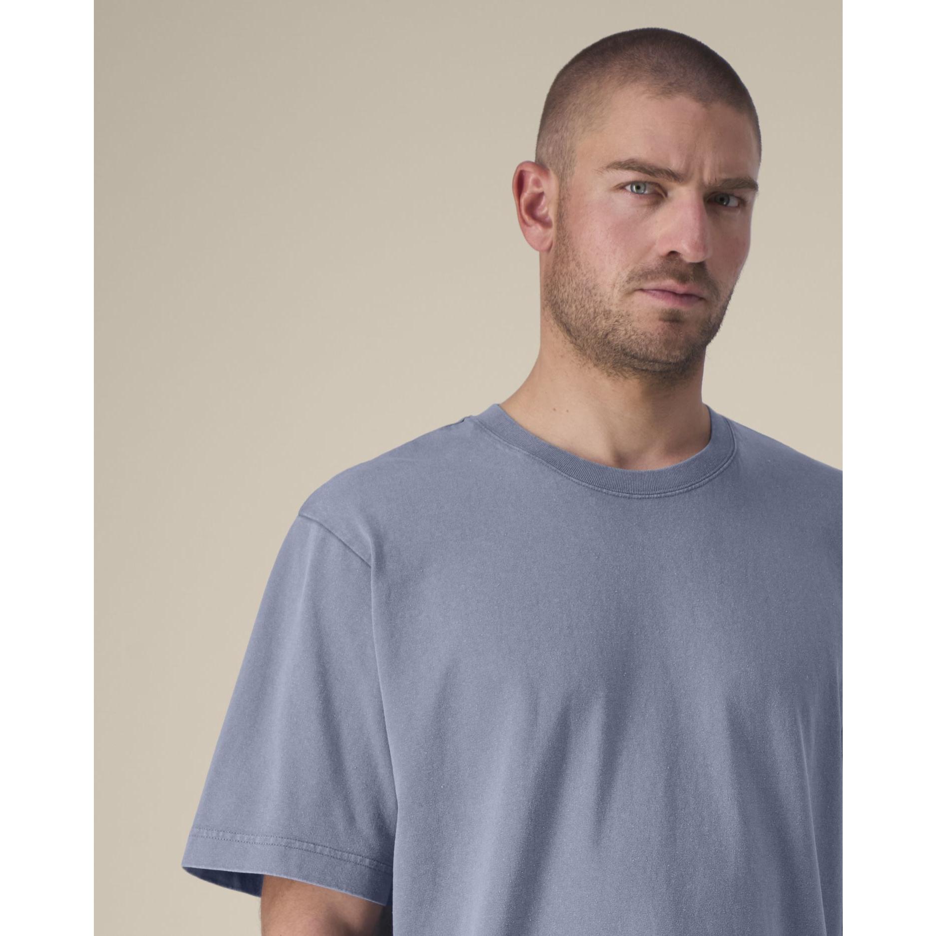 Tricou unisex Freestyler Vintage G. Dyed Blue Grey 3XL